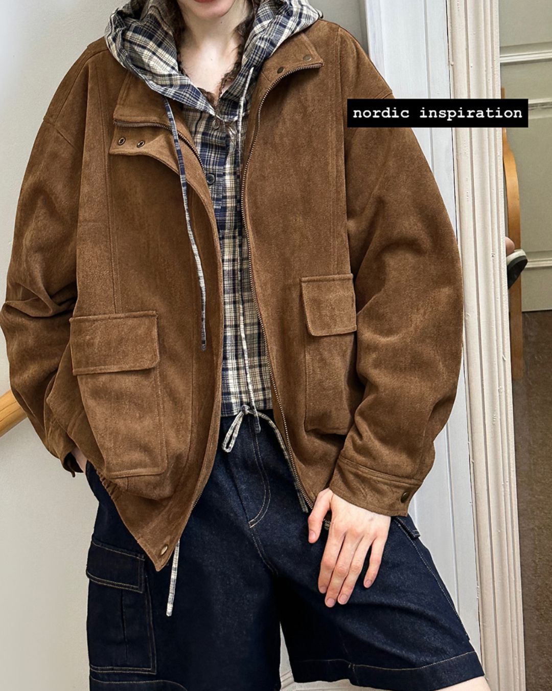 Suede Retro Jacket　JK019