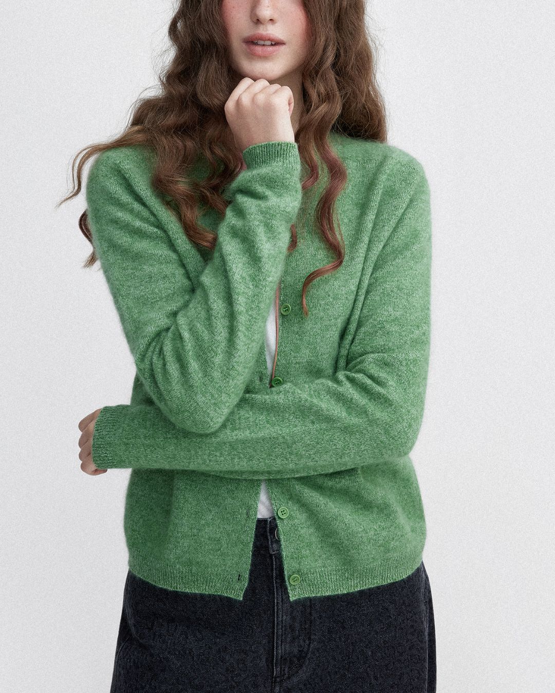 Brushed Knit Cardigan　KN027