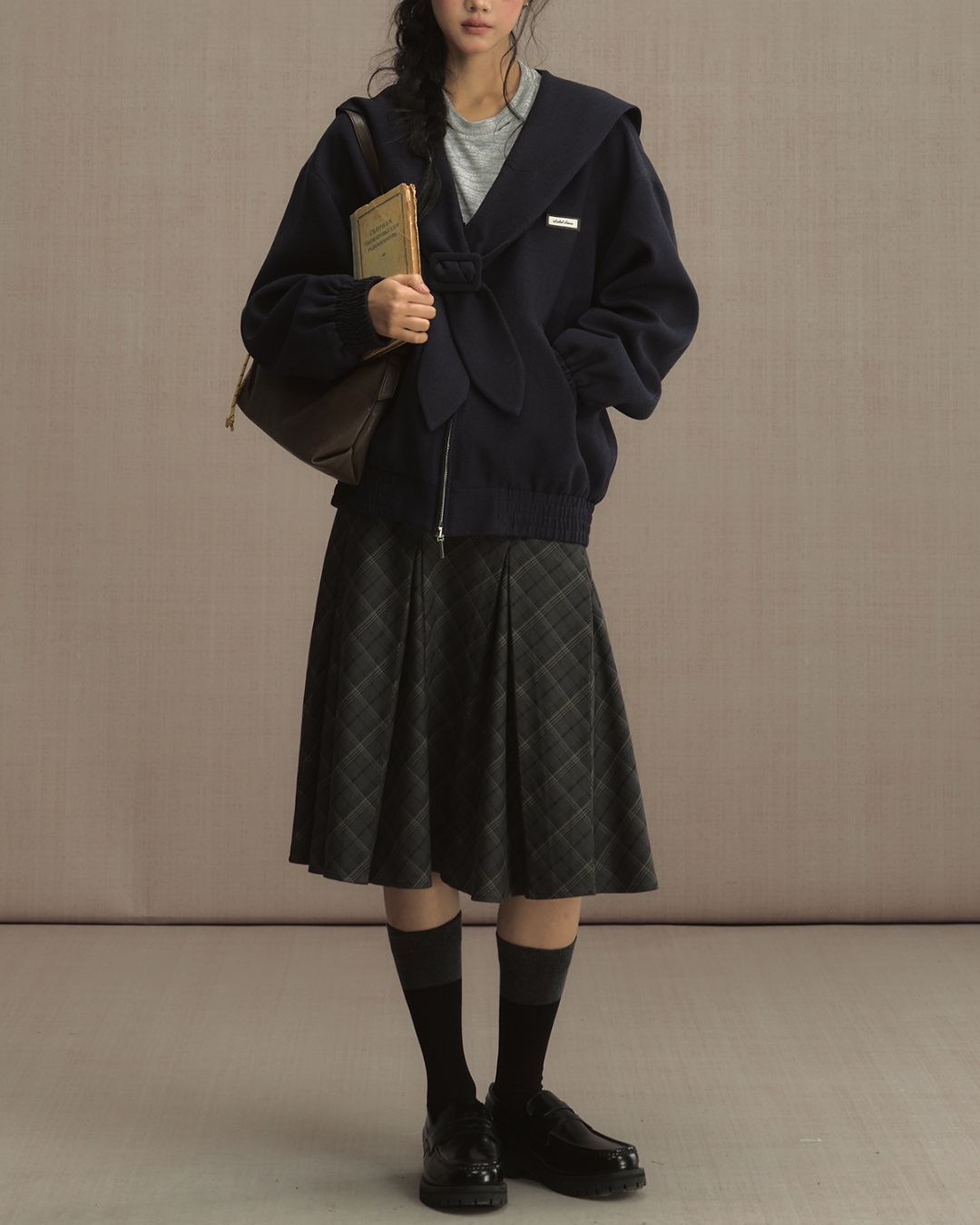 College Sailor Collar Jacket　JK023