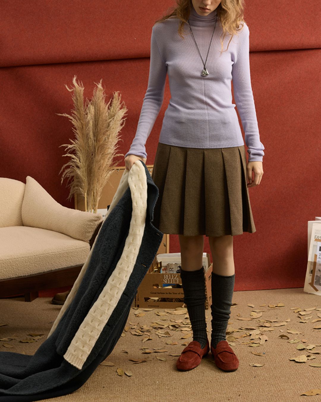 Turtleneck Wool Soft Knit　KN072