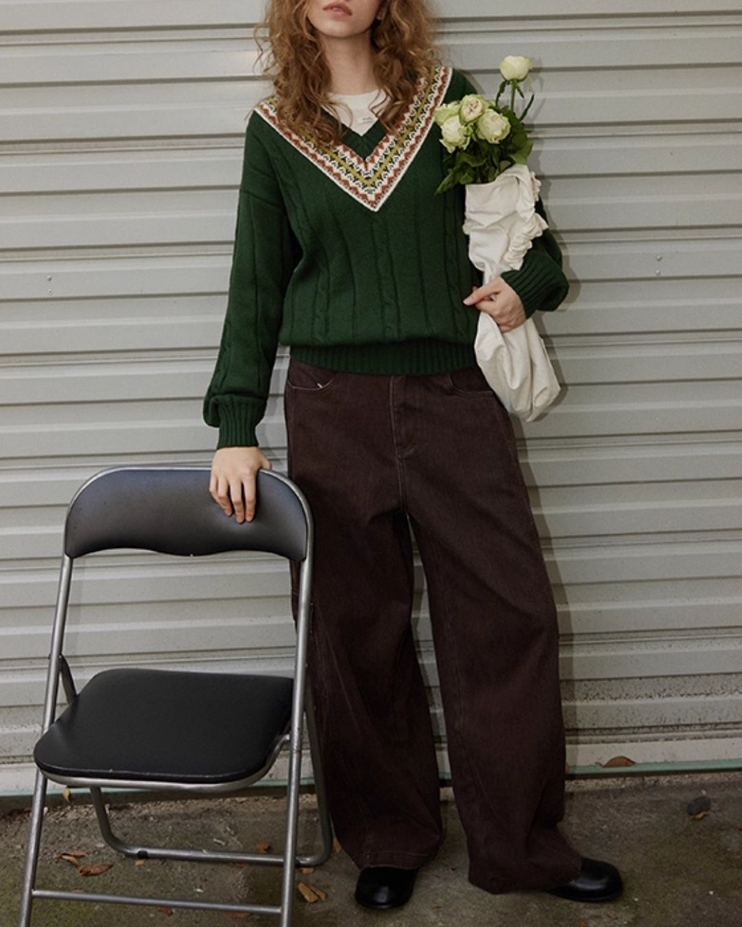 Work Denim Wide Pants　DP008