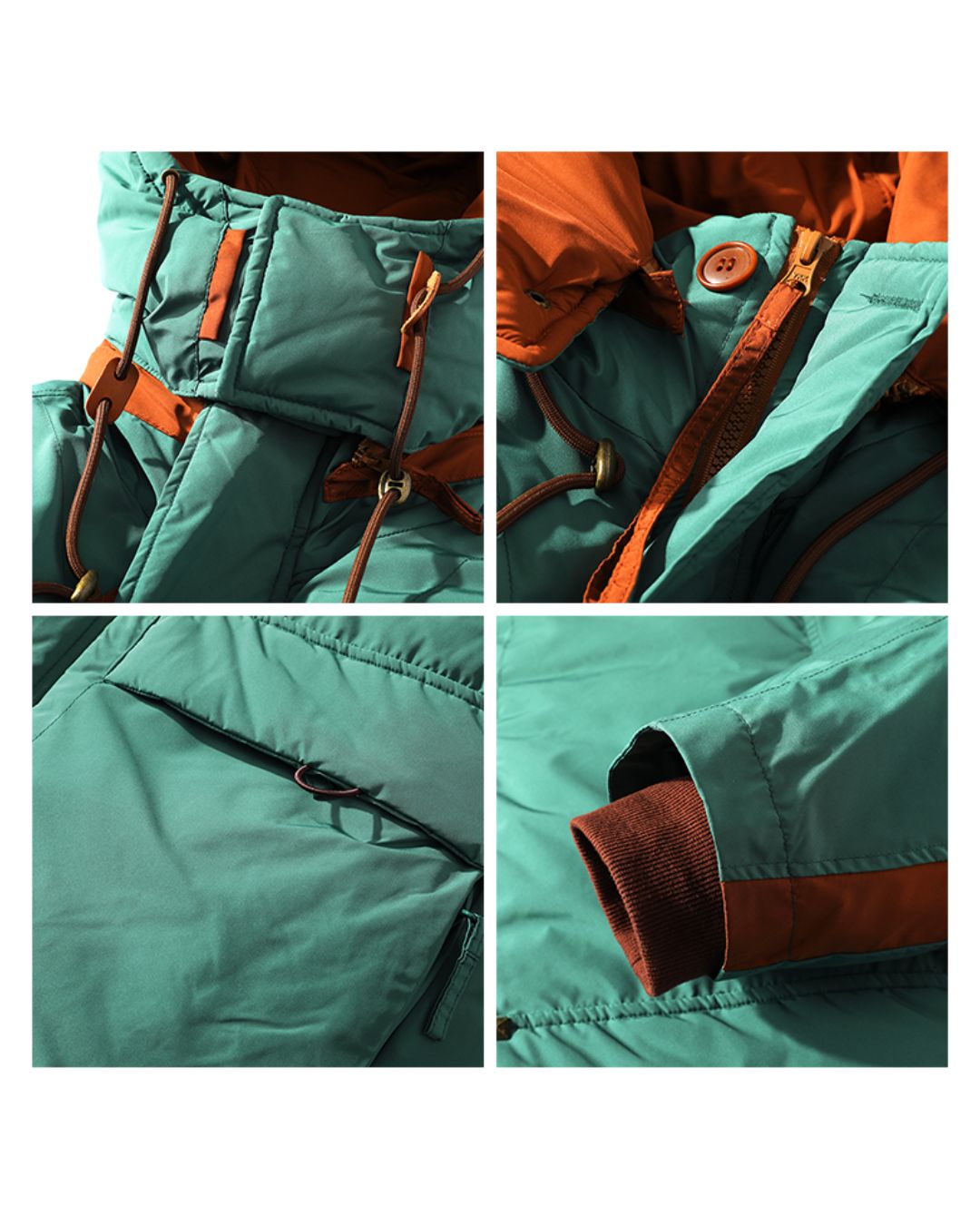 Casual Padded Contrast Color Jacket　JK071