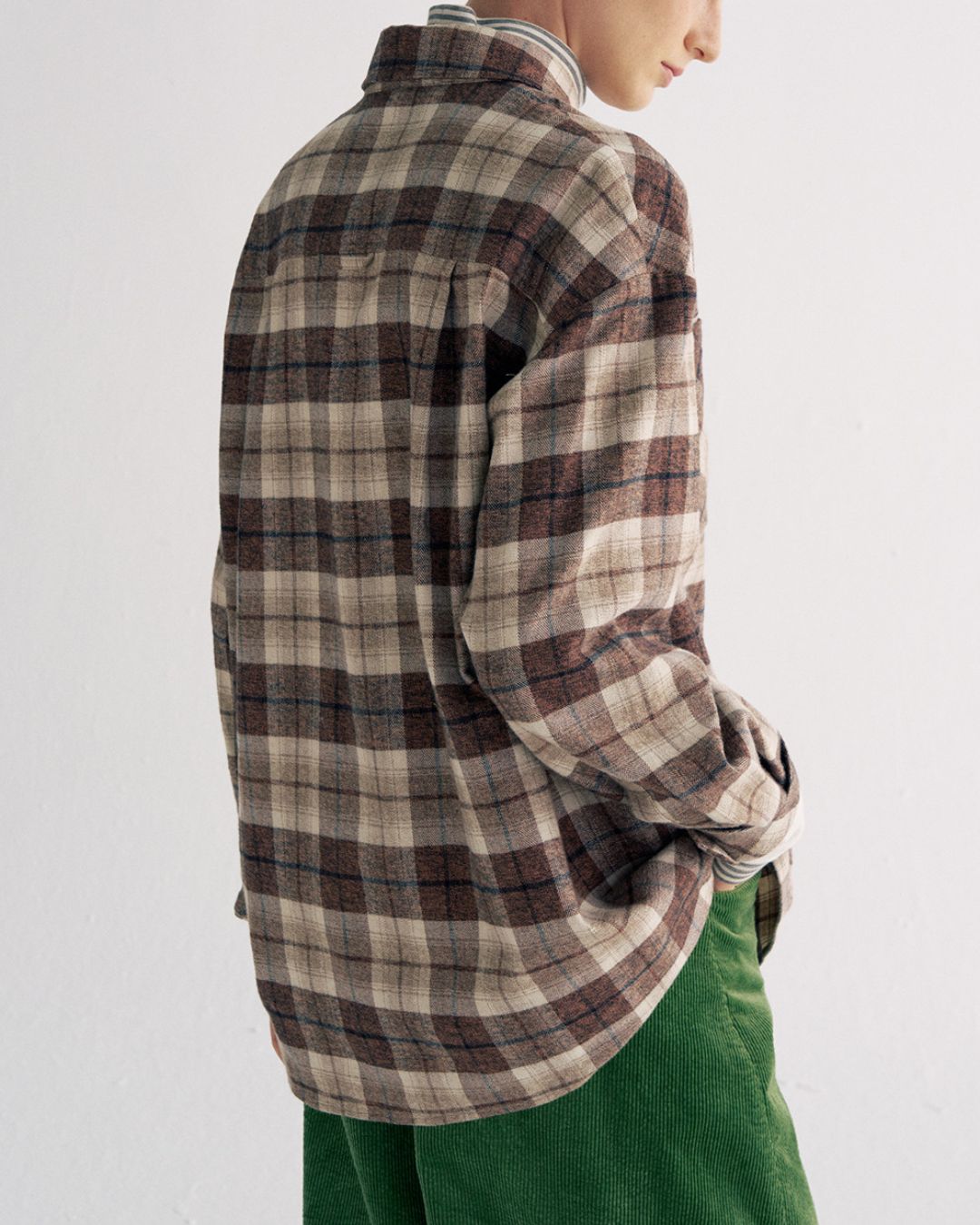 Flannel Cotton Check Shirt　LS039
