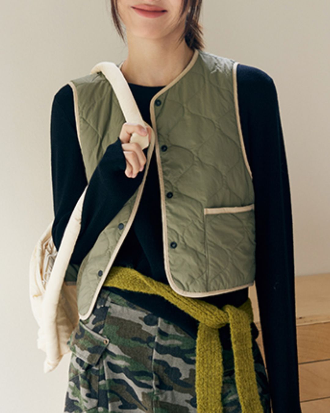 Nylon Quilted Vest　VT001