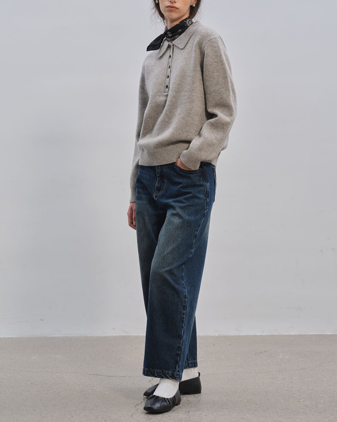 Curved Ankle Denim Pants　DP005