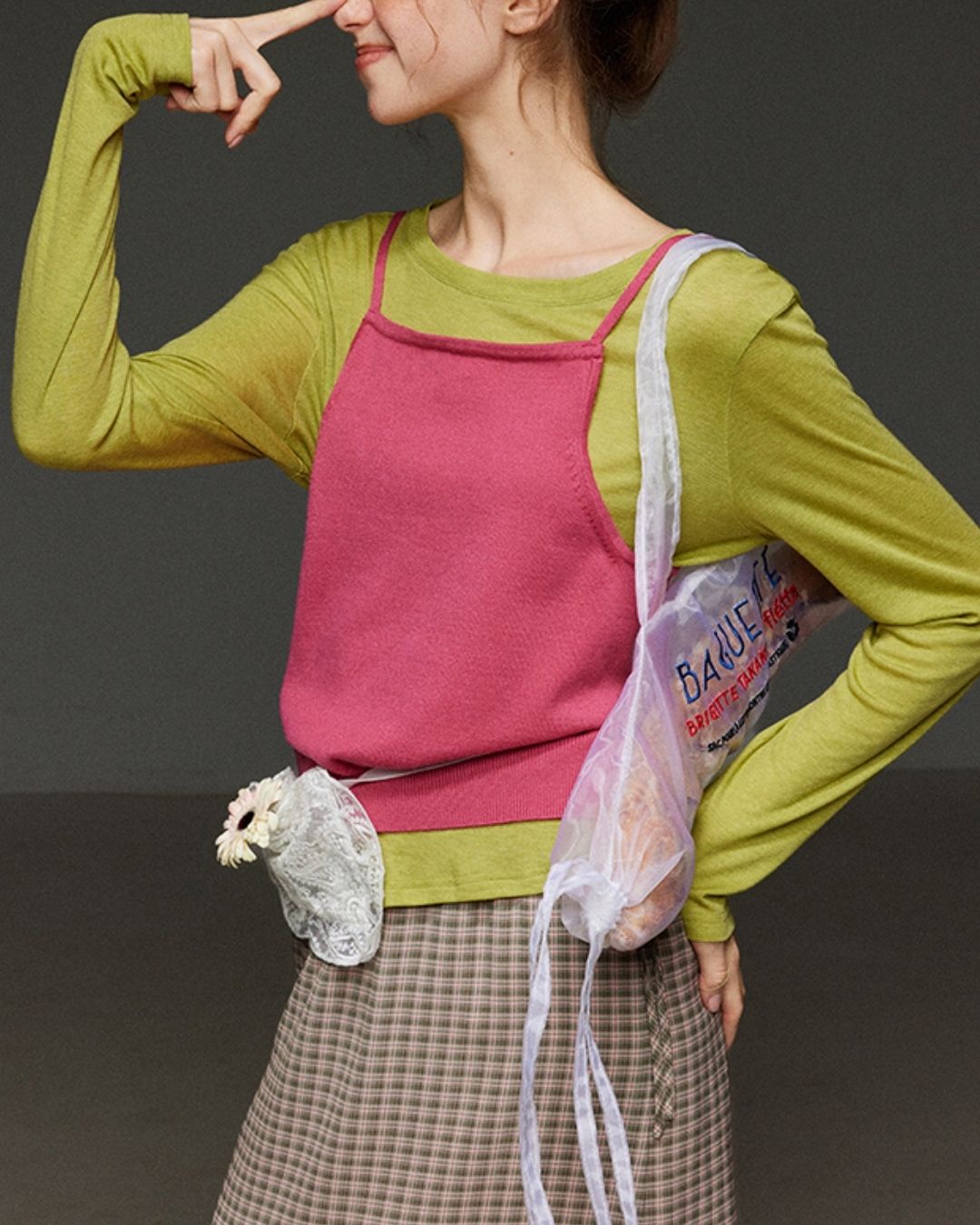 Boat Neck Slim Fit T-shirt　LT012