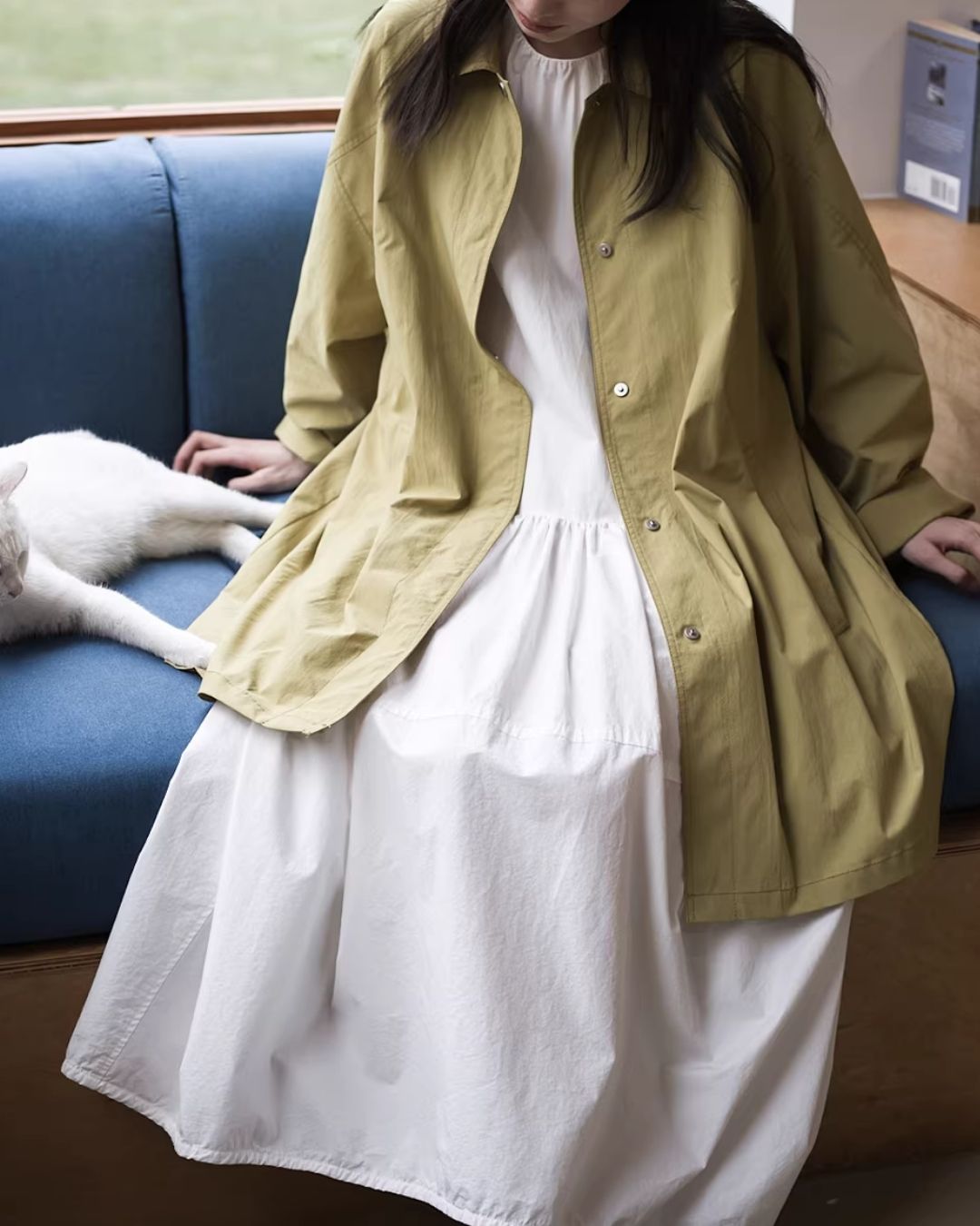 Water-repellent Single-breasted Coat　CT033