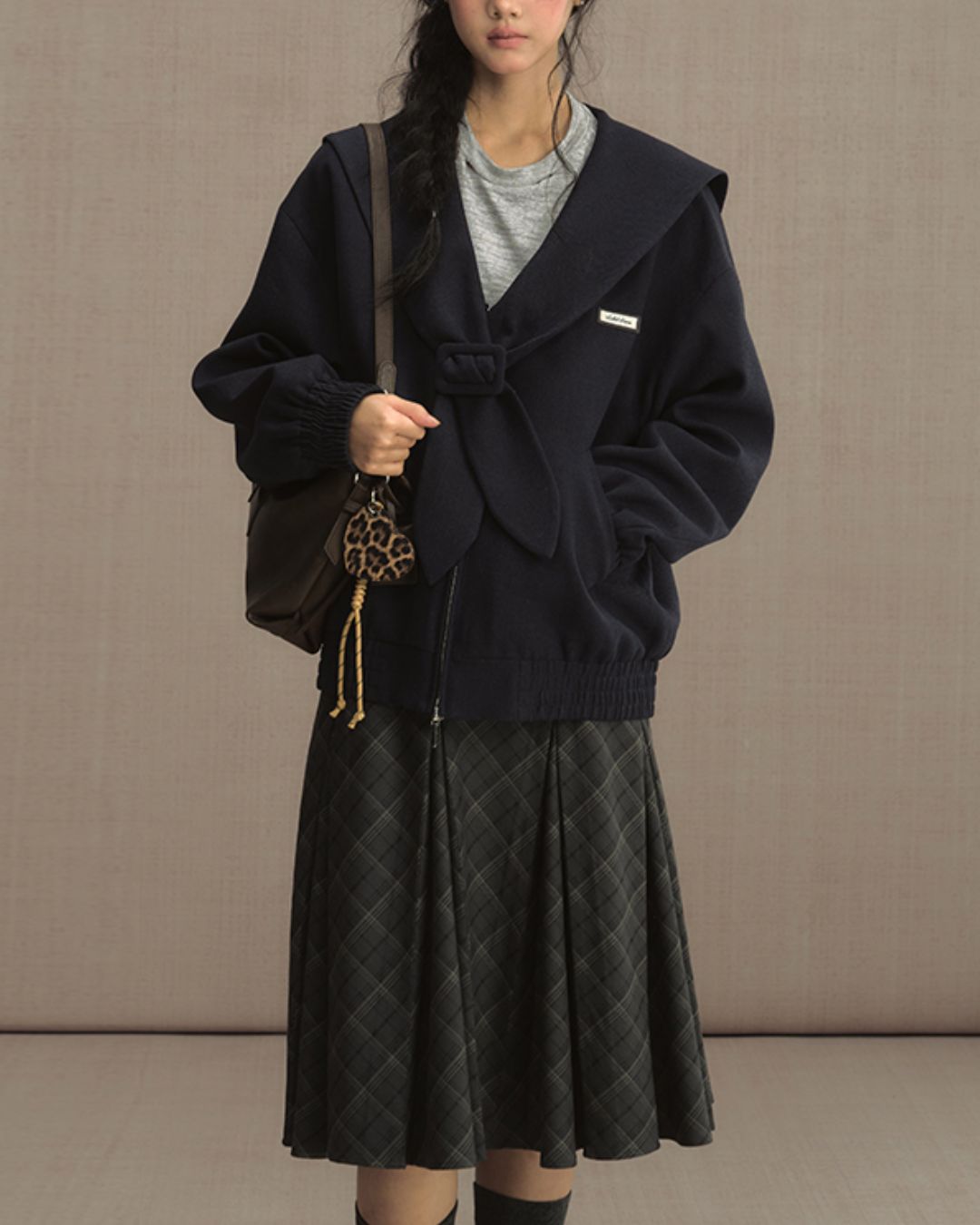 College Sailor Collar Jacket　JK023