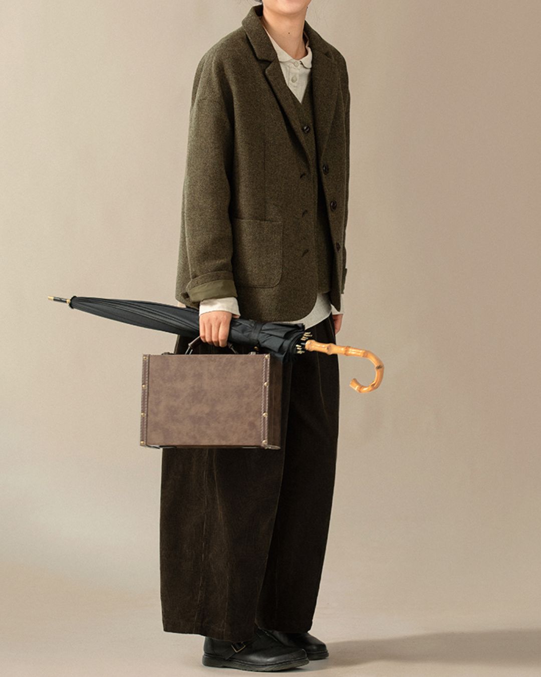 Retro Tweed Tailored Jacket　JK032