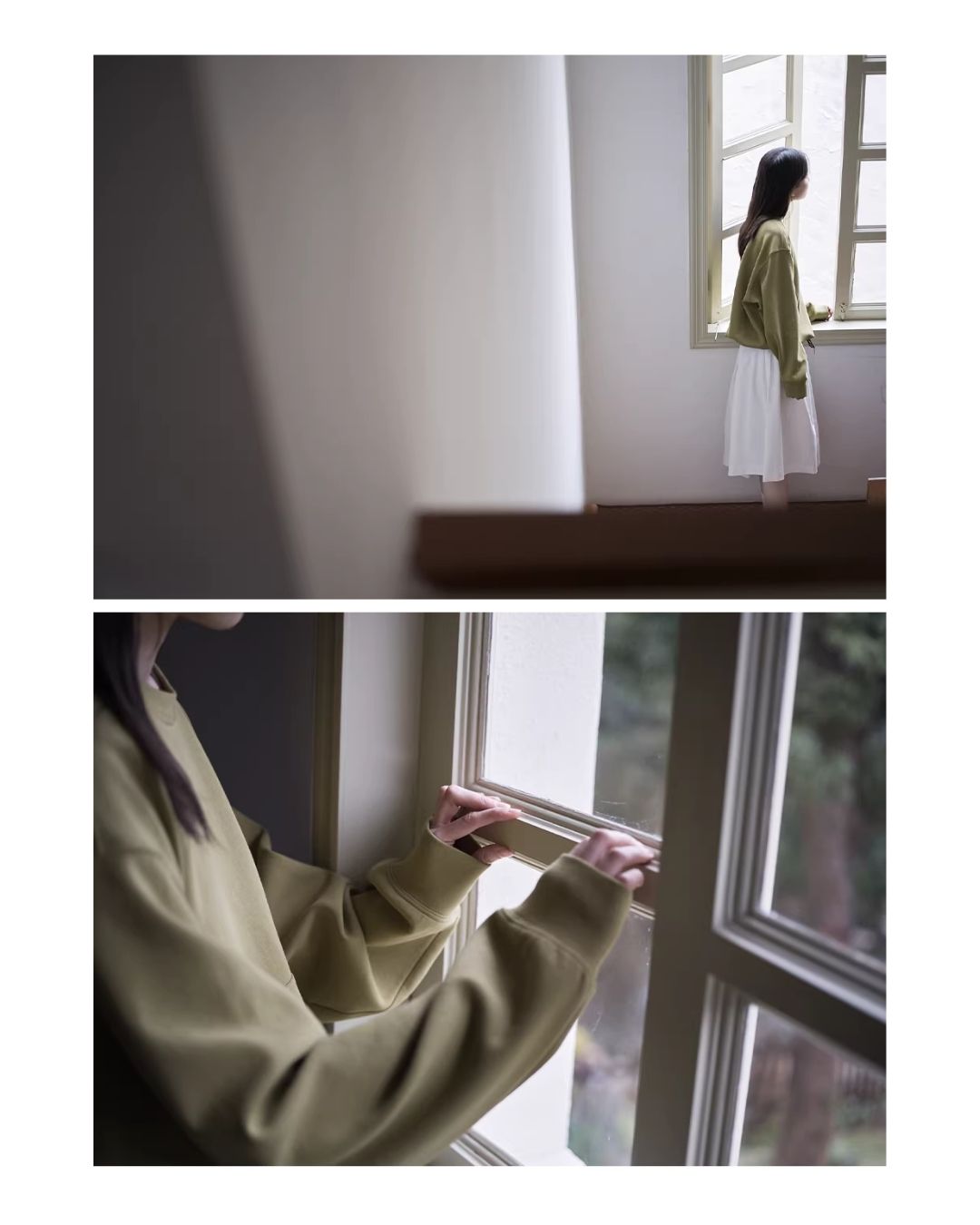 Back Embroidered Drawstring Hem Sweat　SW015