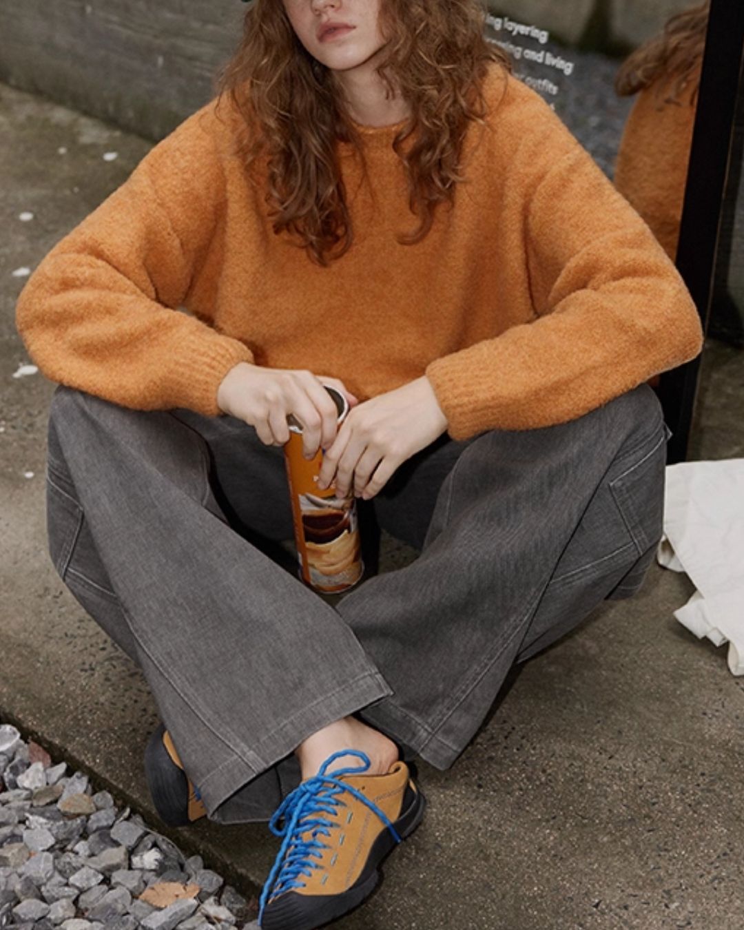 Wool Crew Neck Sweater　KN046