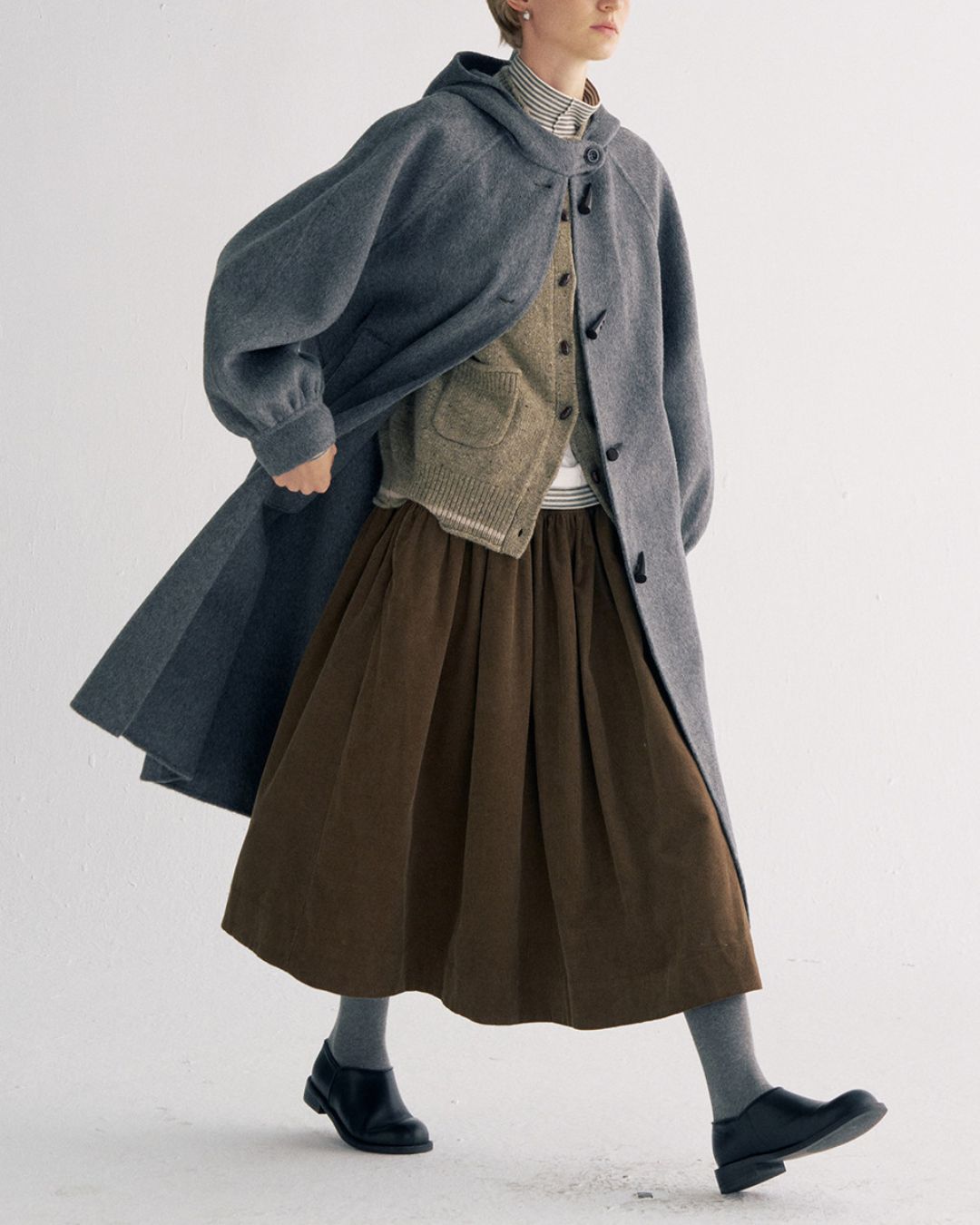 Double-faced Duffle Long Coat　CT030