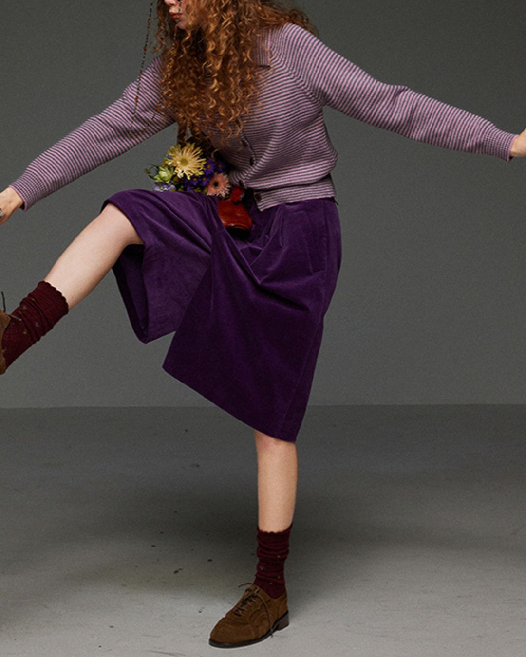 Retro Border Knit Cardigan　KN036