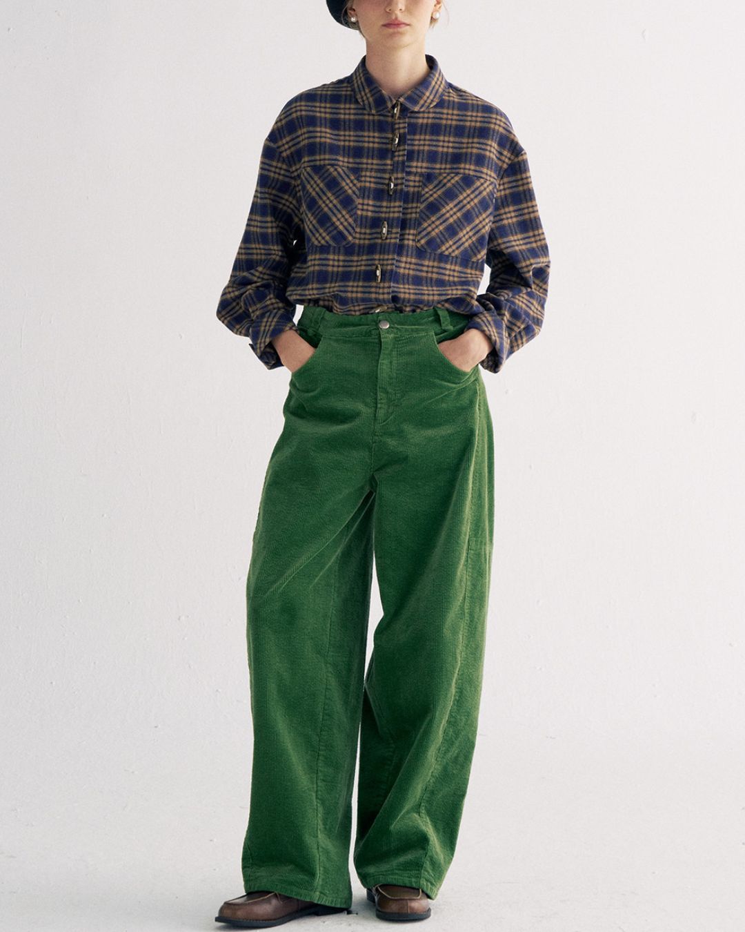 Flannel Cotton Check Shirt　LS039