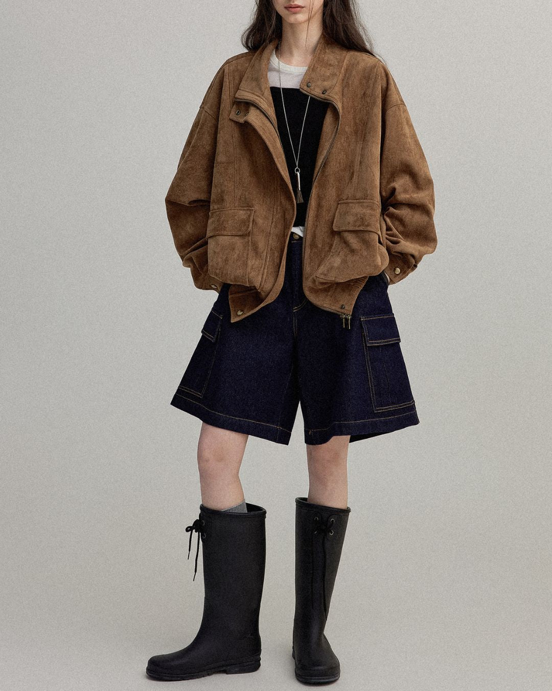 Suede Retro Jacket　JK019