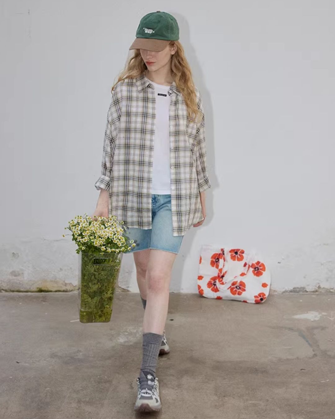 One-point Label Basic T-shirt　ST007