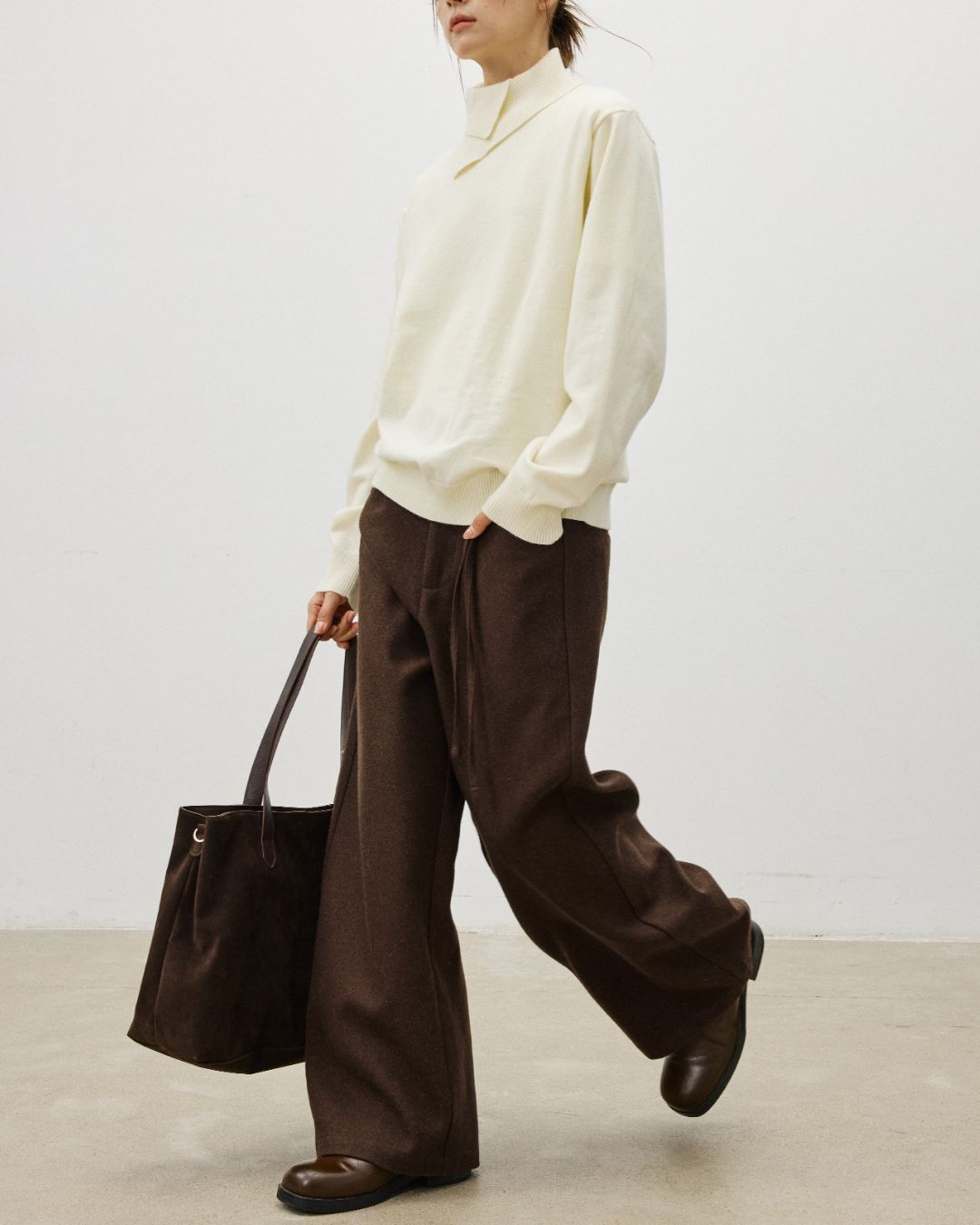 Double-layered Turtleneck Sweater　KN065