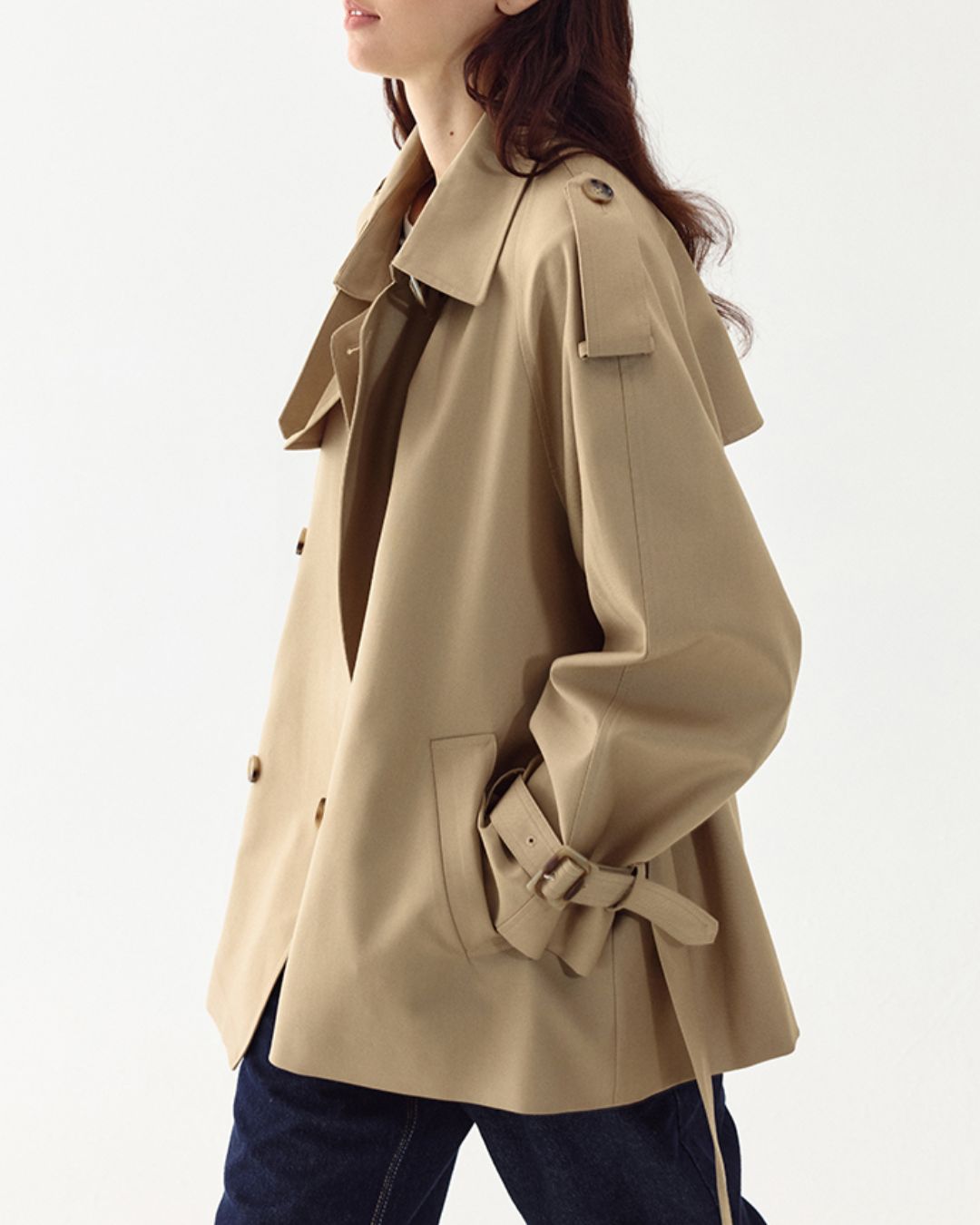 Double-breasted Trench Coat　CT006
