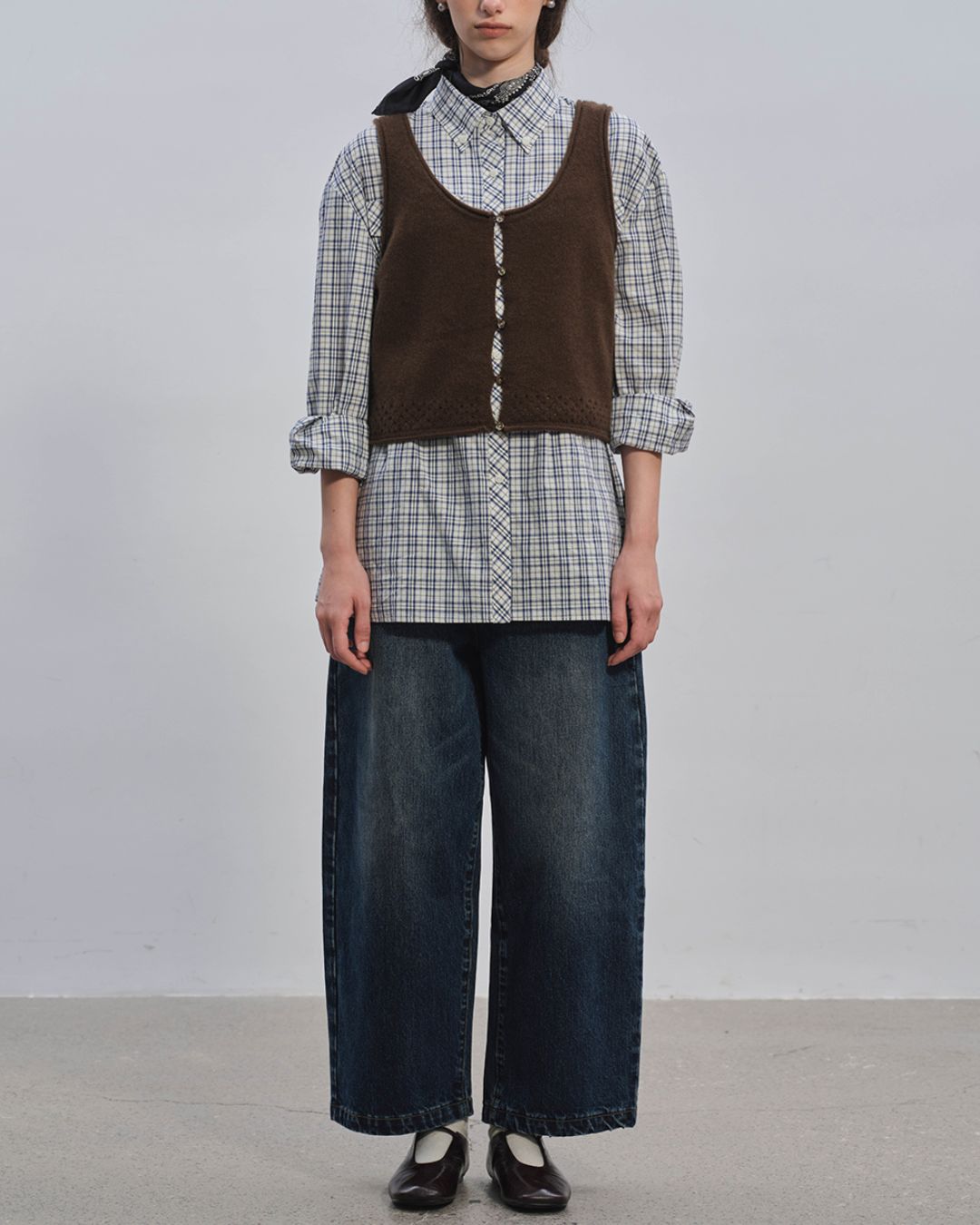 Curved Ankle Denim Pants　DP005