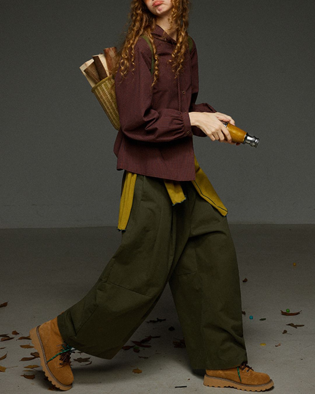 Hooded Checked Shirt　LS031