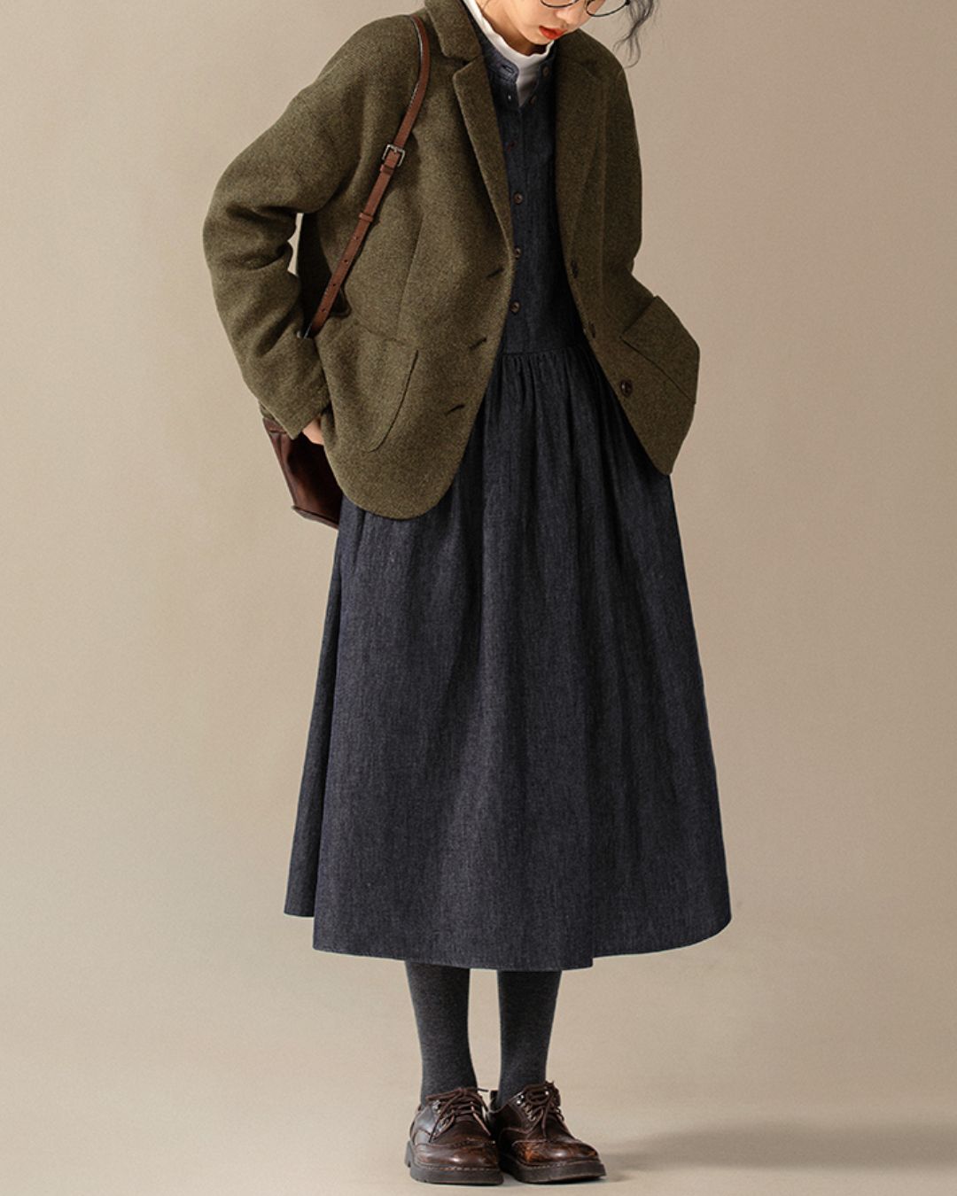 Retro Tweed Tailored Jacket　JK032