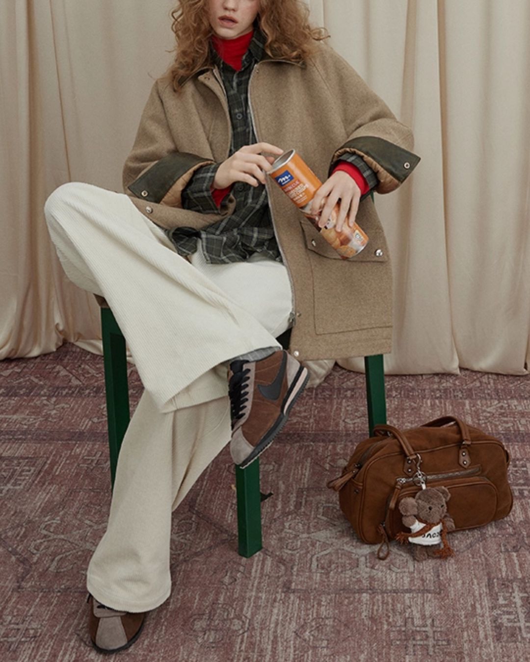 Corduroy Wide Straight Pants　PT017