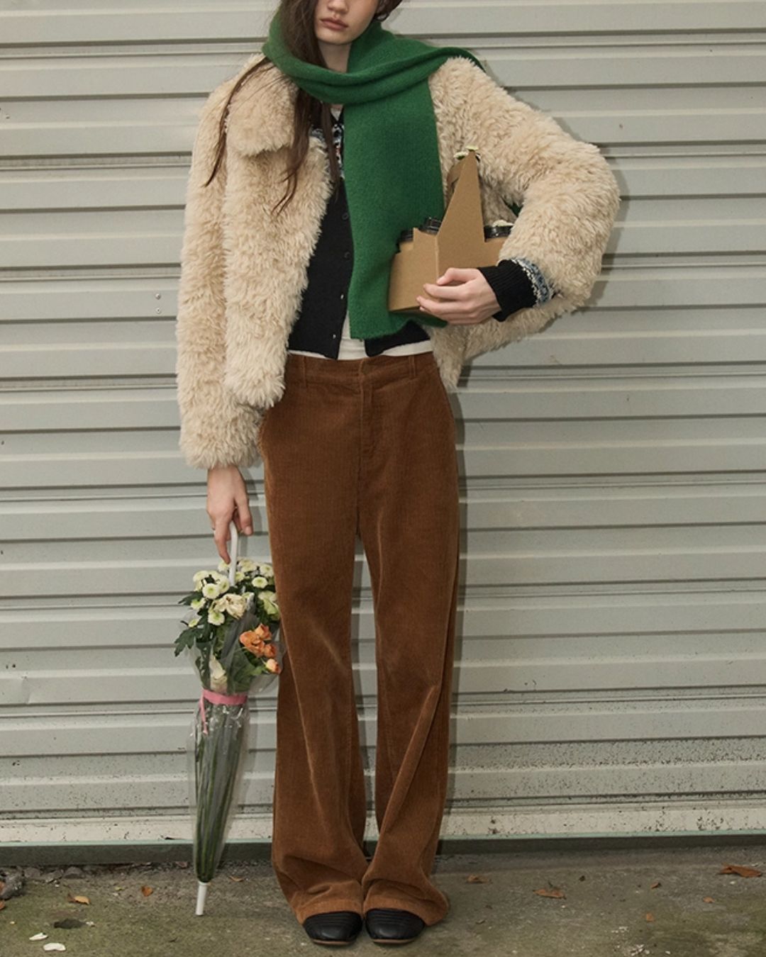 Corduroy Straight Pants　PT019