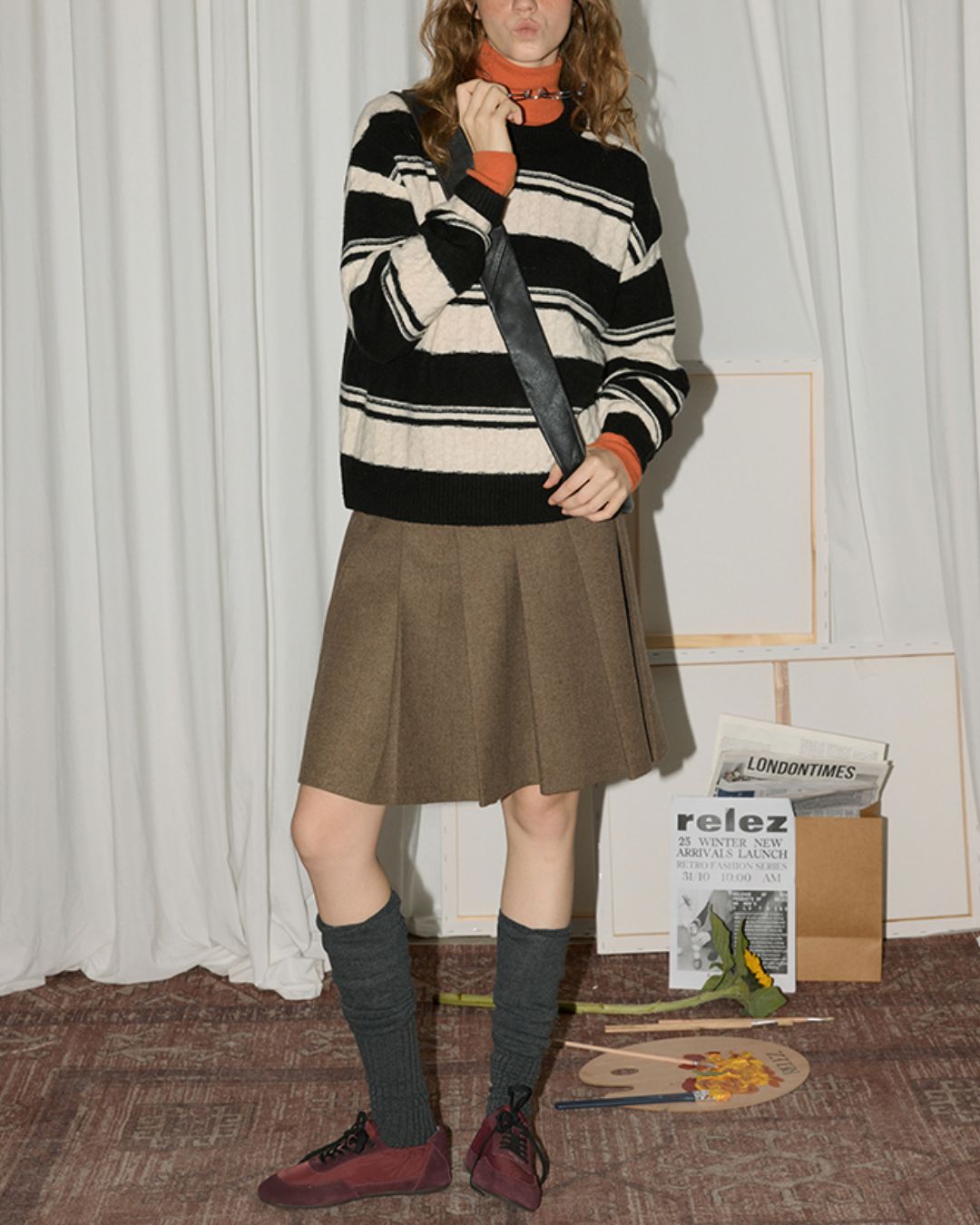 Turtleneck Wool Soft Knit　KN072