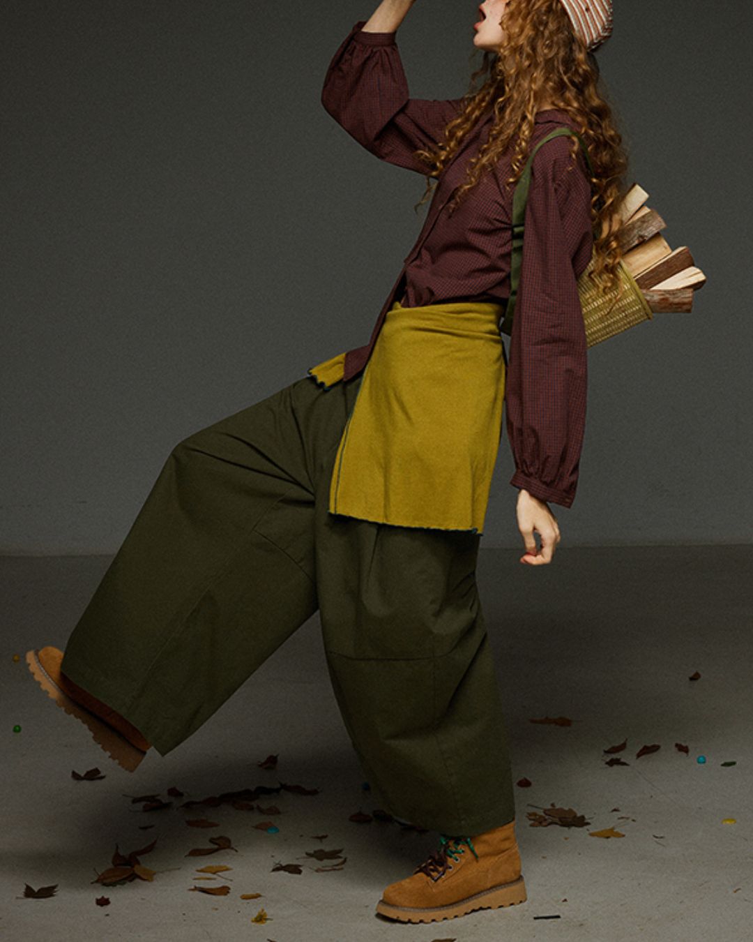 Hooded Checked Shirt　LS031