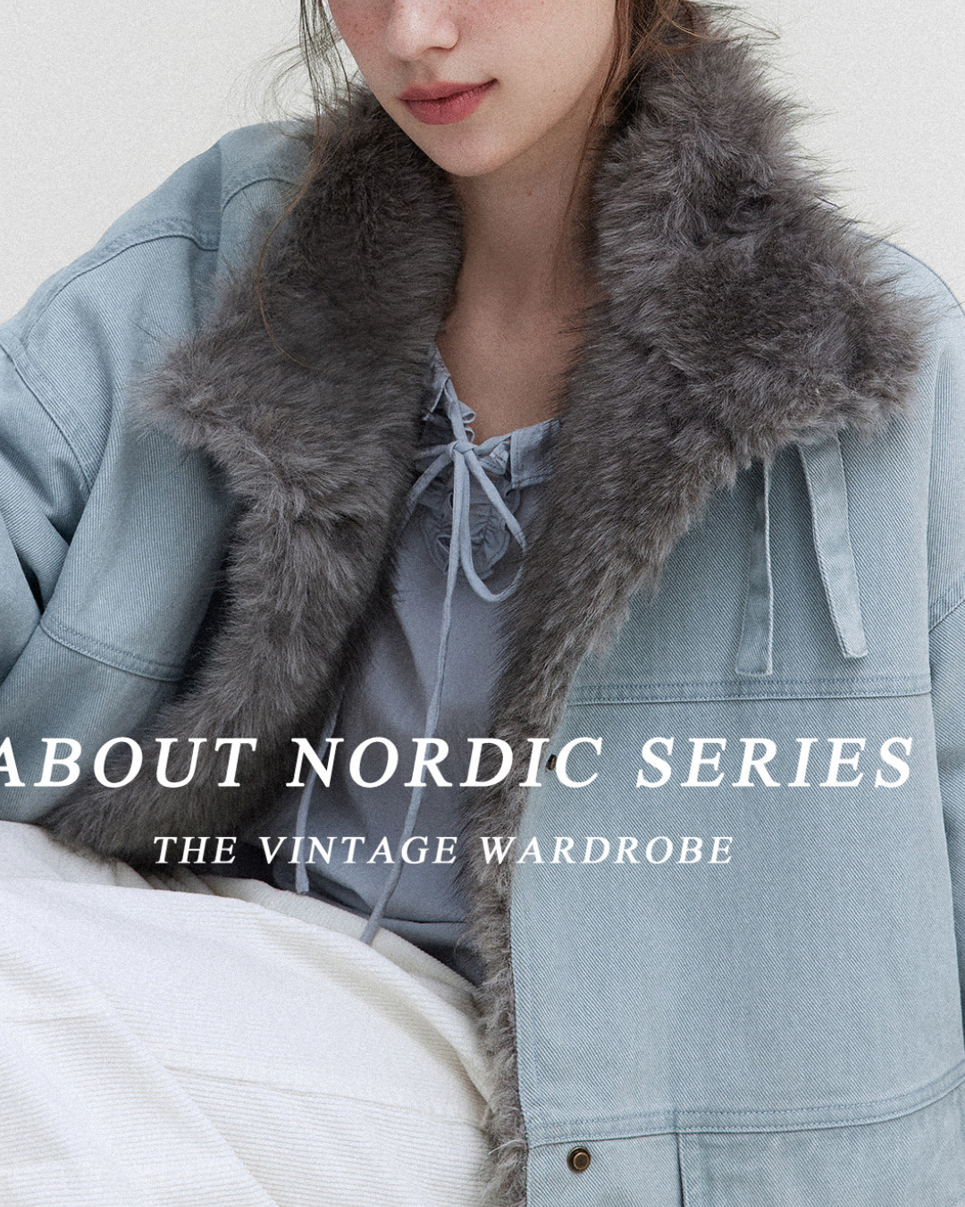 Vintage Fur-lined Denim Jacket　JK081