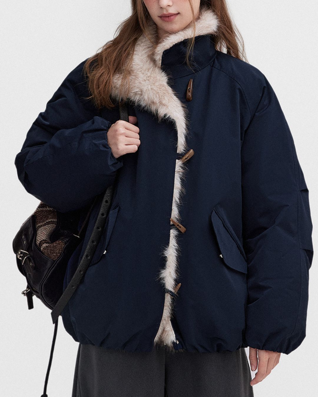 Fur-lined Down Jacket　JK057