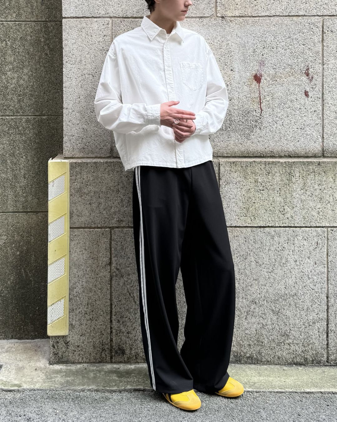 Cropped Cotton Shirt　LS007