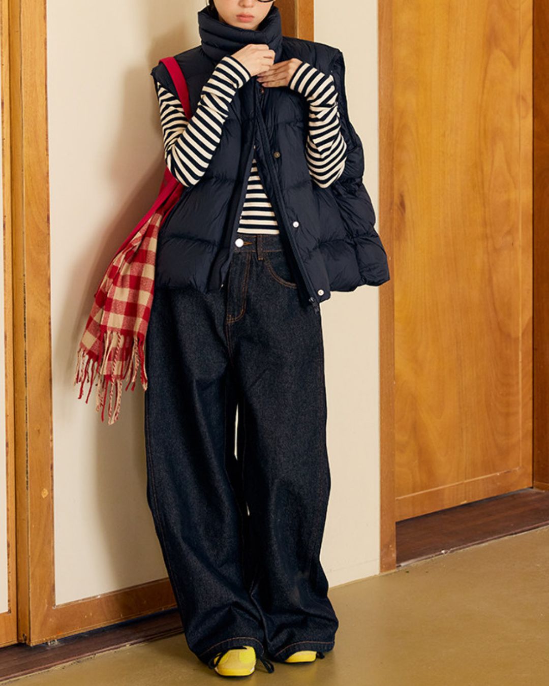 Border Thick Long Sleeve T-Shirt　LT020