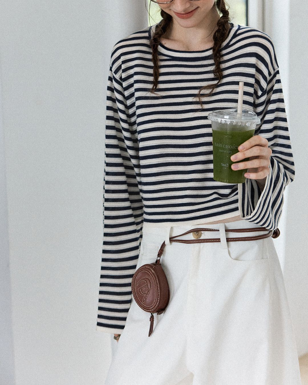 Striped Knit T-shirt　KN018