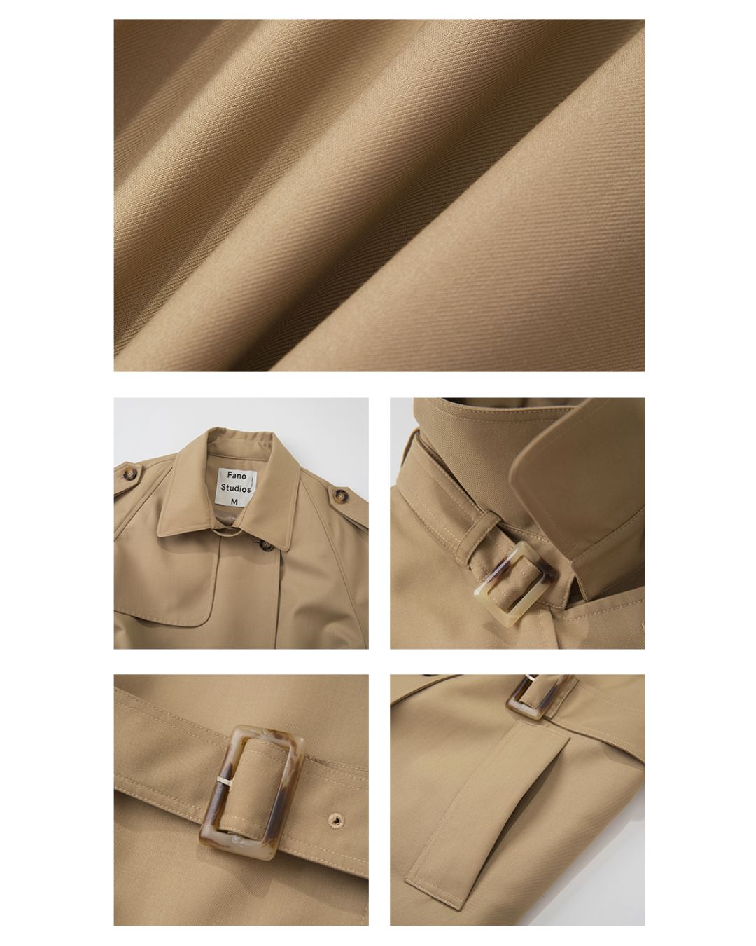 Double-breasted Trench Coat　CT006