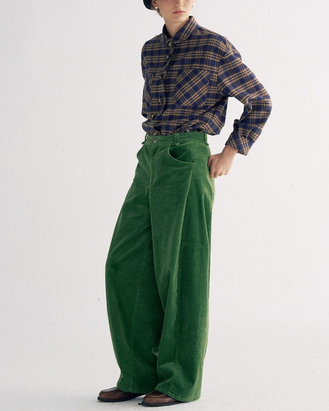 Flannel Cotton Check Shirt　LS039