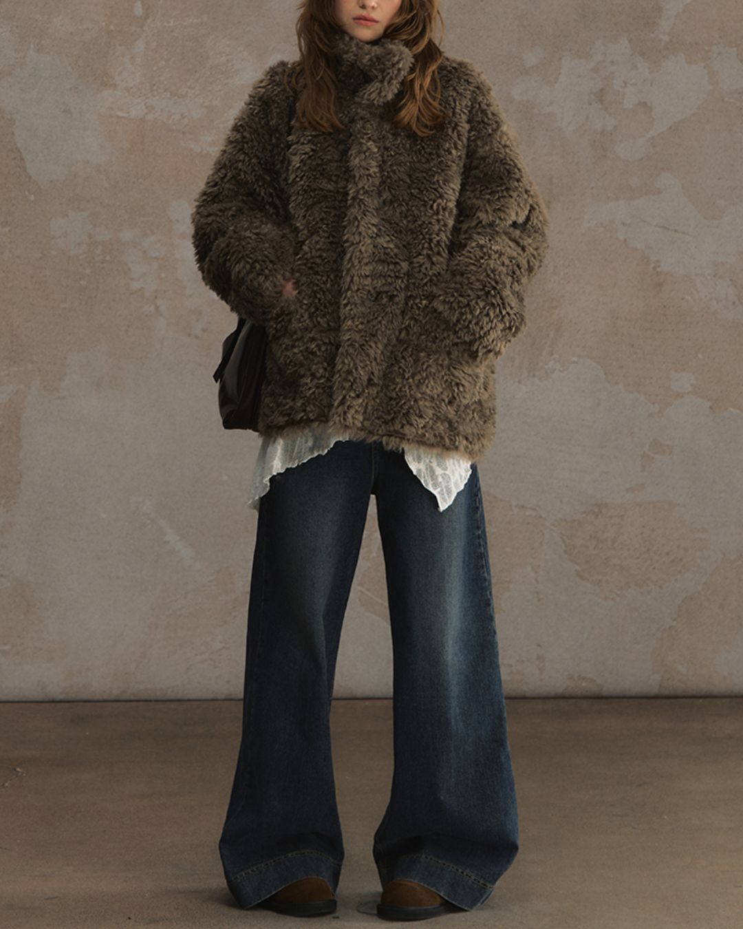 Reversible Mouton Fur Coat　CT025