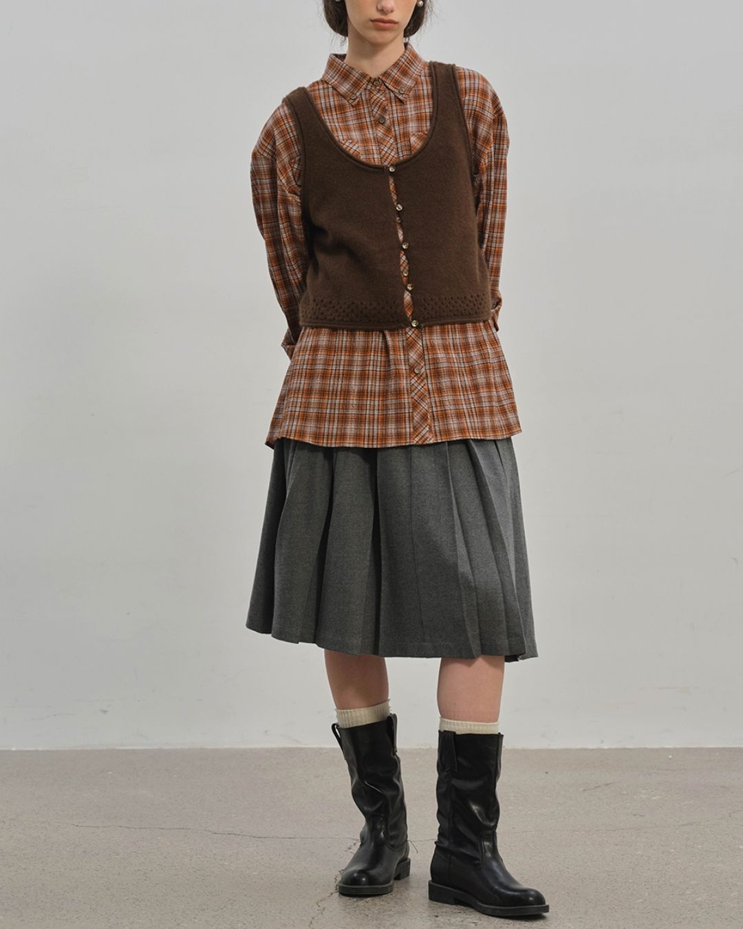 Front And Back 2-way Knit Vest　VT003