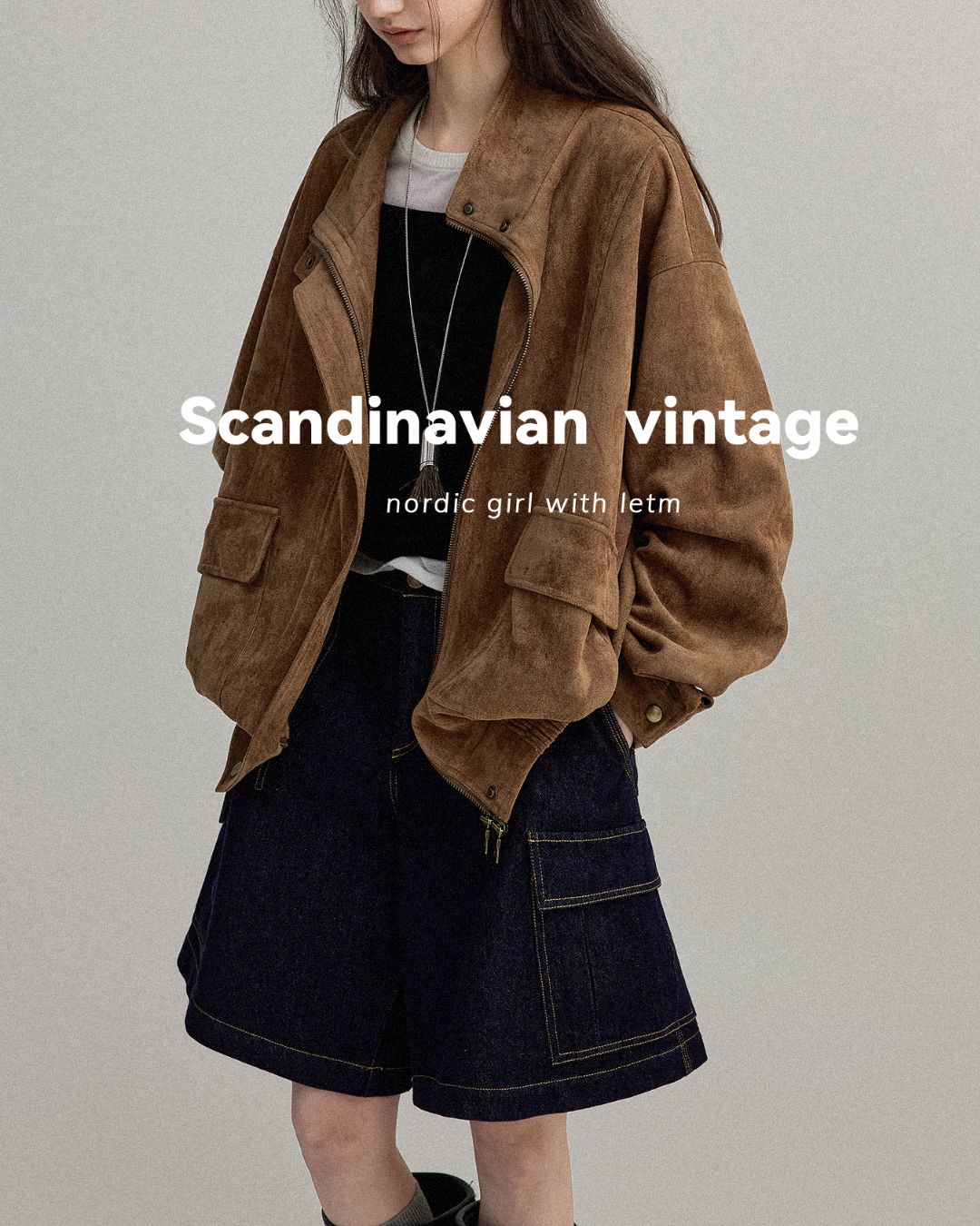 Suede Retro Jacket　JK019