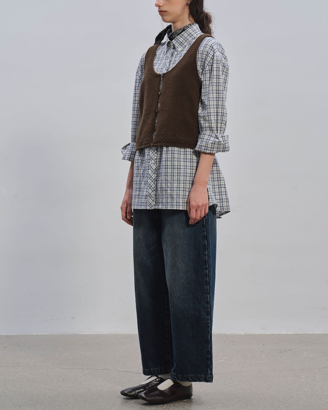 Curved Ankle Denim Pants　DP005