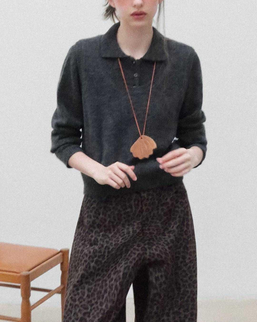 Soft Polo Knit ＆ U-neck Vest　KN023