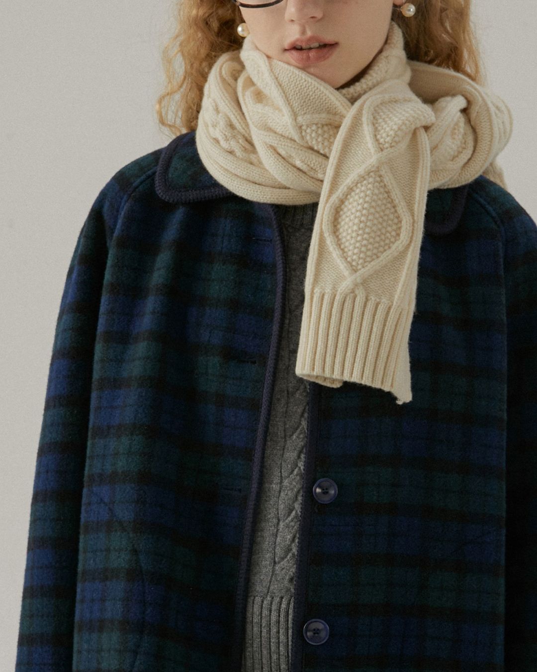 Braided Wool Knit Vest　VT007