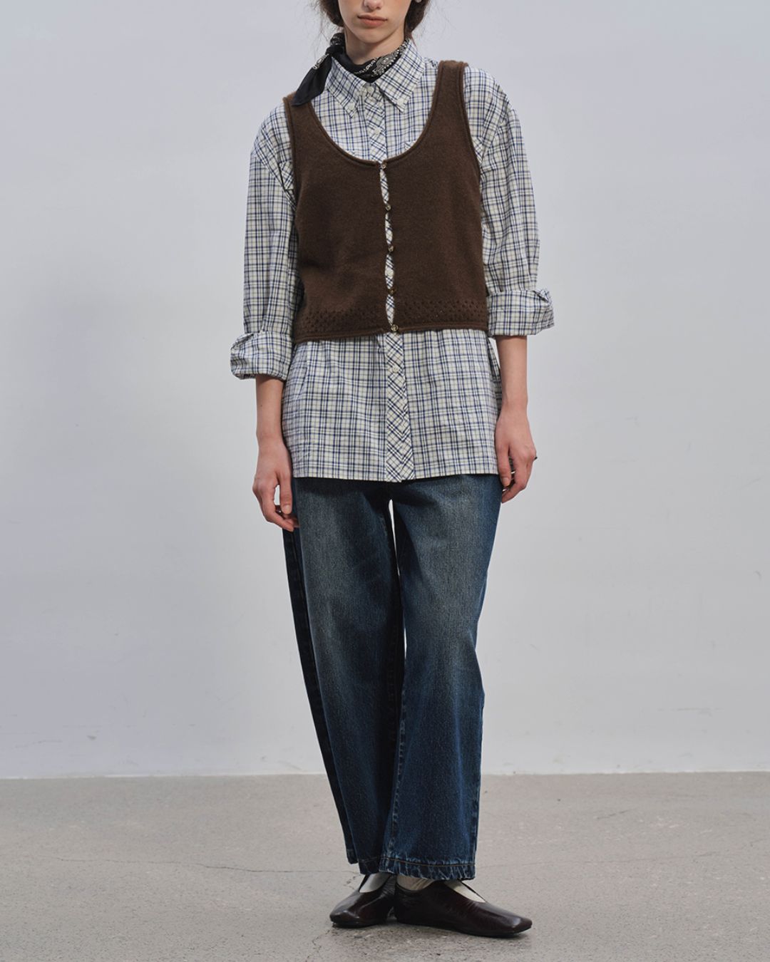 Curved Ankle Denim Pants　DP005