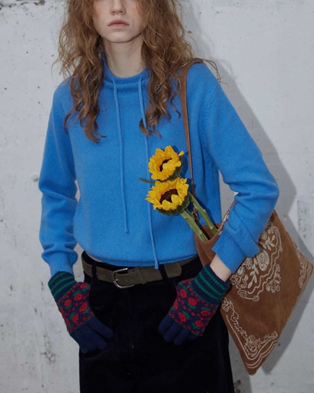 Drawstring Bottle Neck Knit　KN067