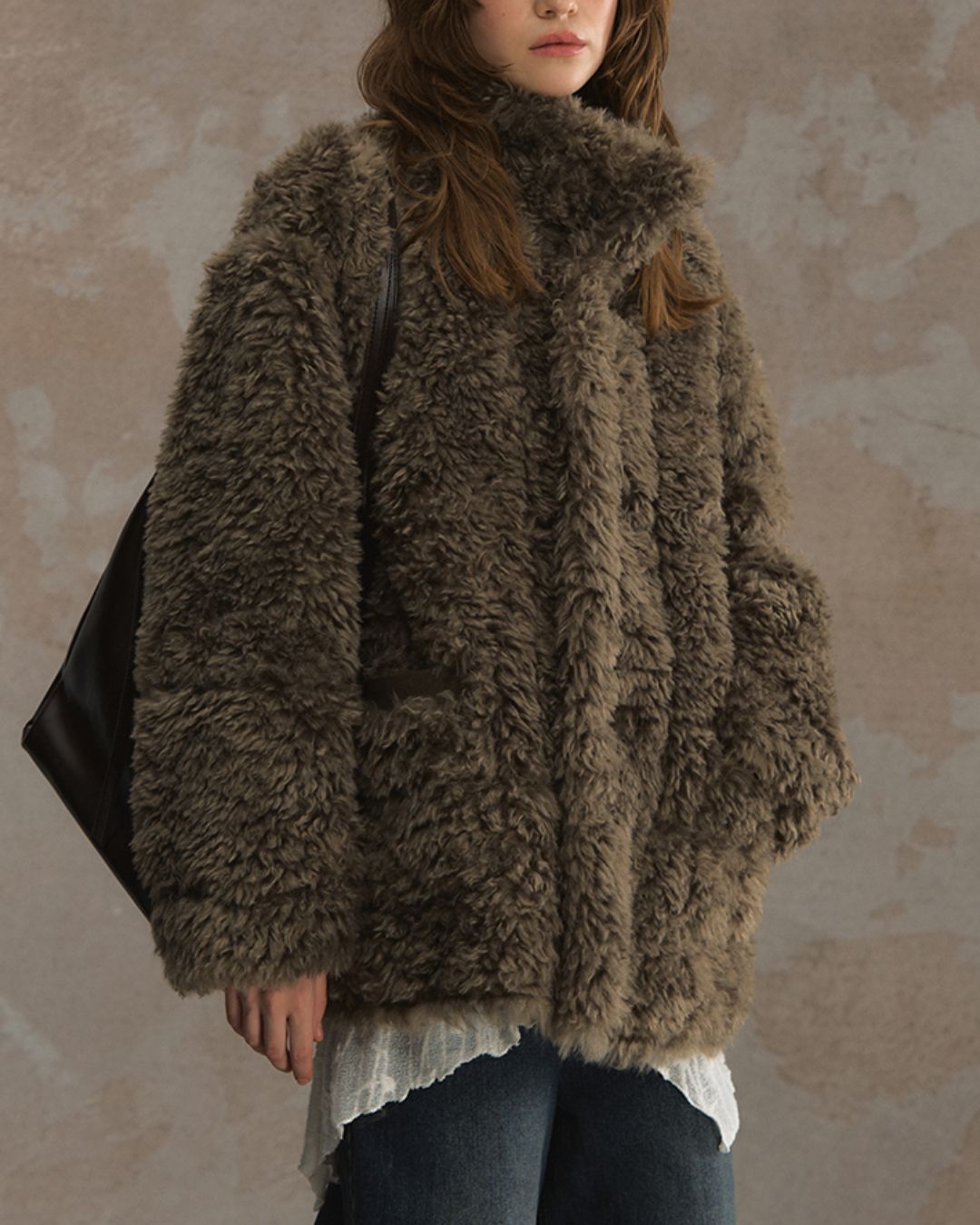 Reversible Mouton Fur Coat　CT025