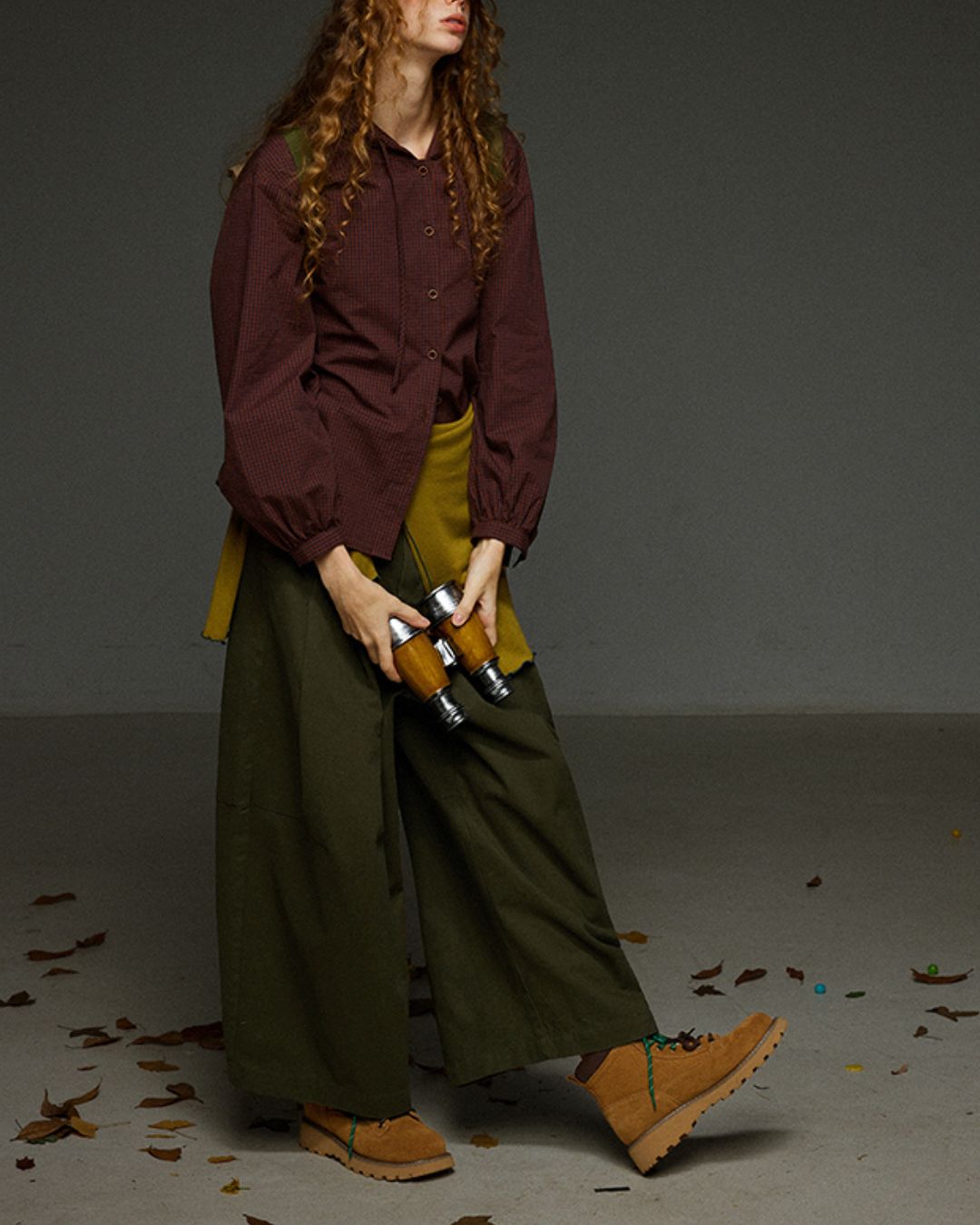 Hooded Checked Shirt　LS031