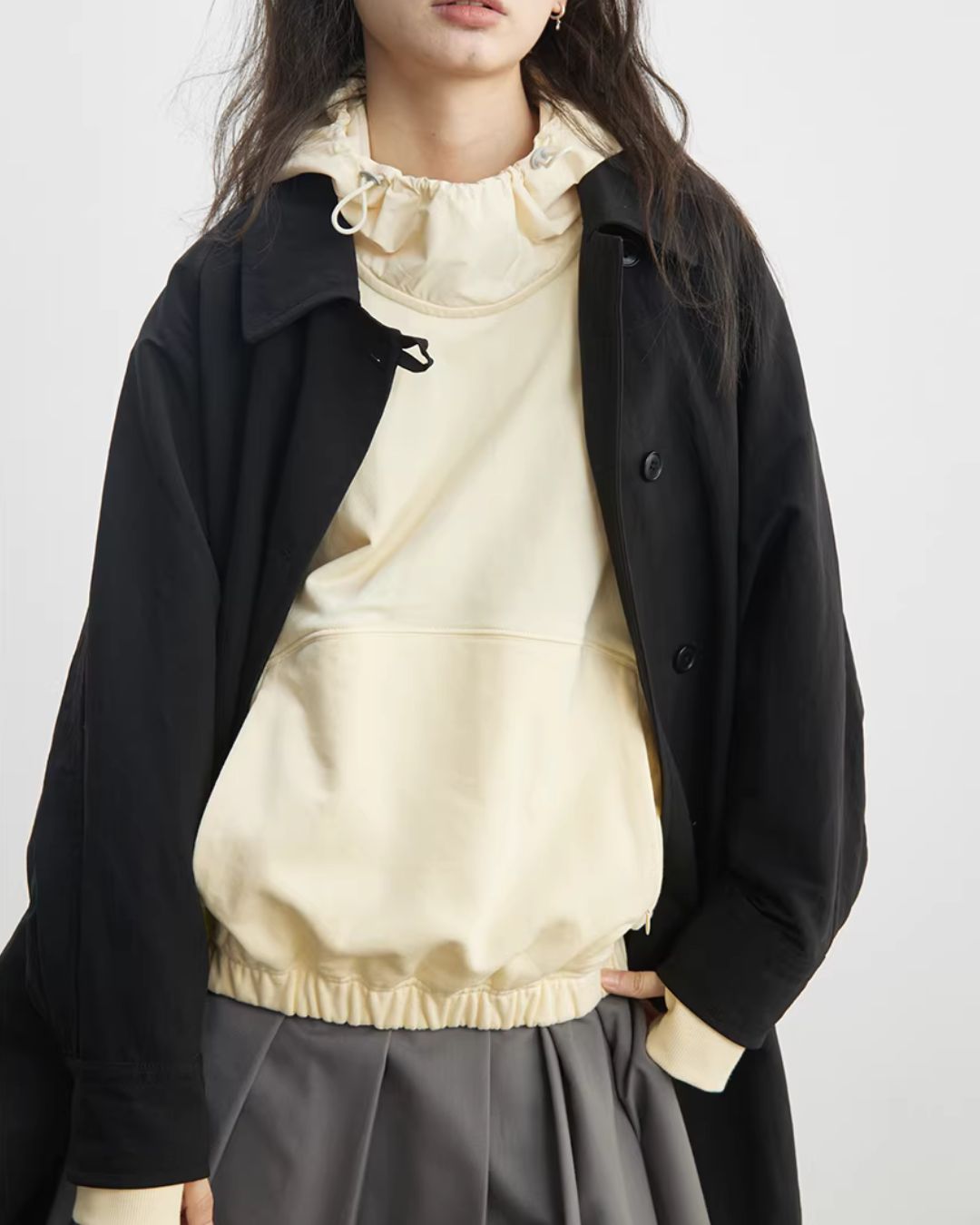 Side-button Single Trench Coat　CT034