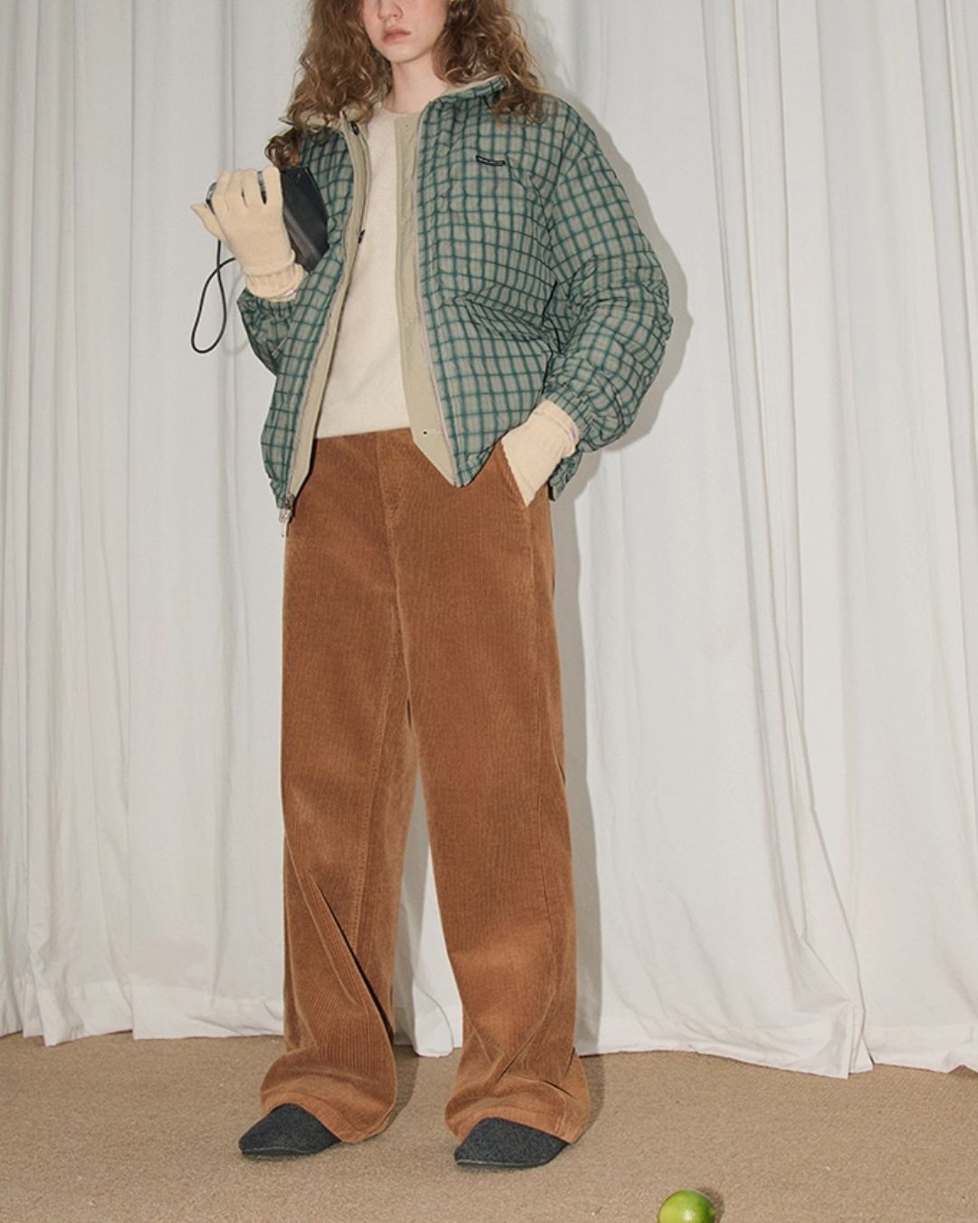 Corduroy Straight Pants　PT019
