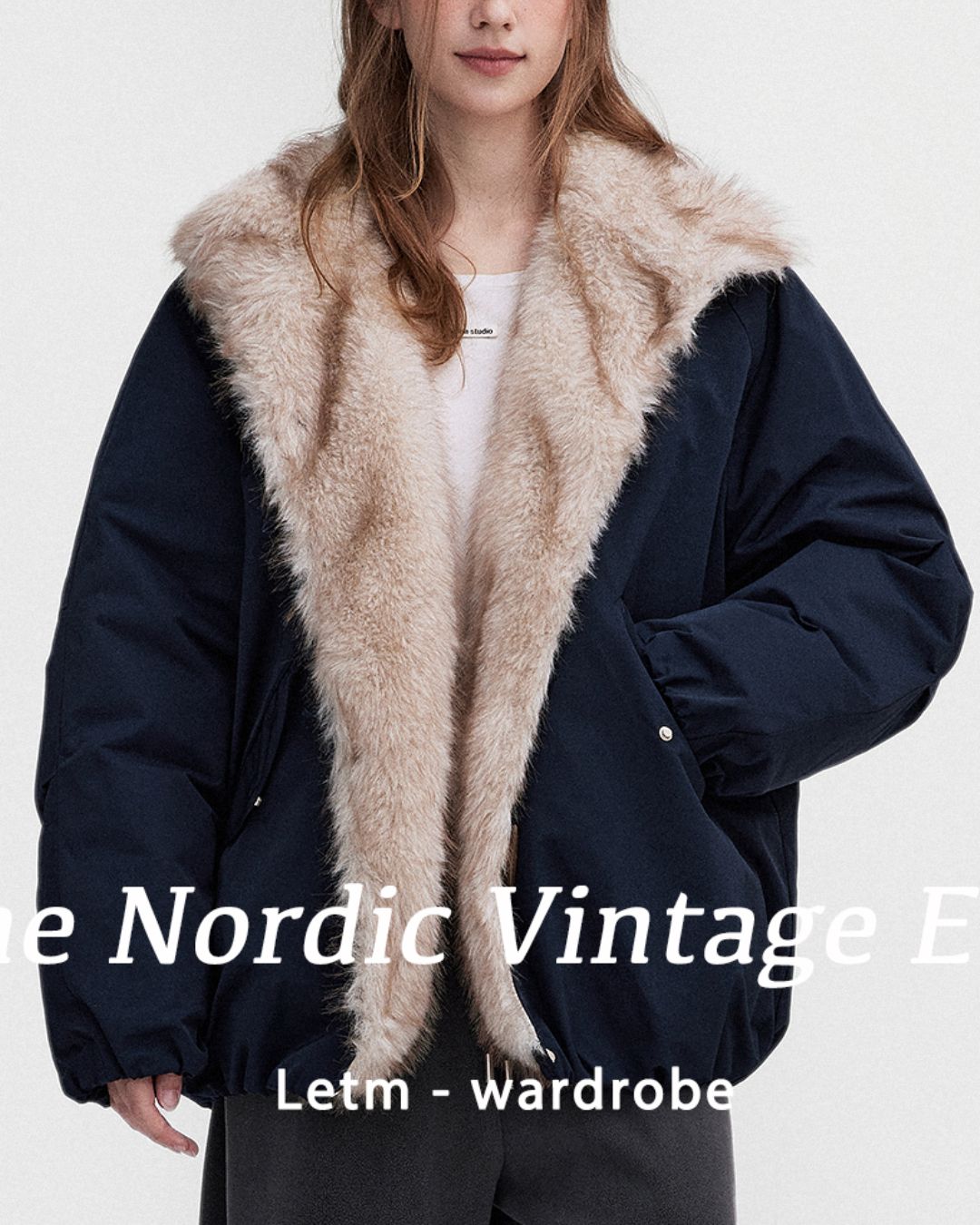 Fur-lined Down Jacket　JK057