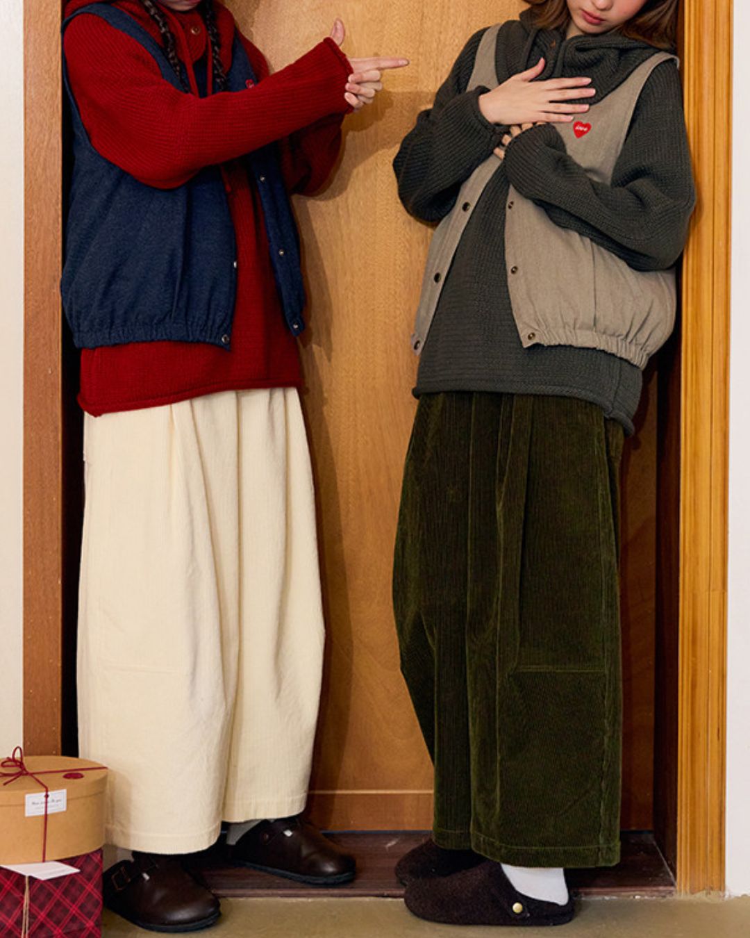 Loose Crew Neck Knit With Balaclava　KN089